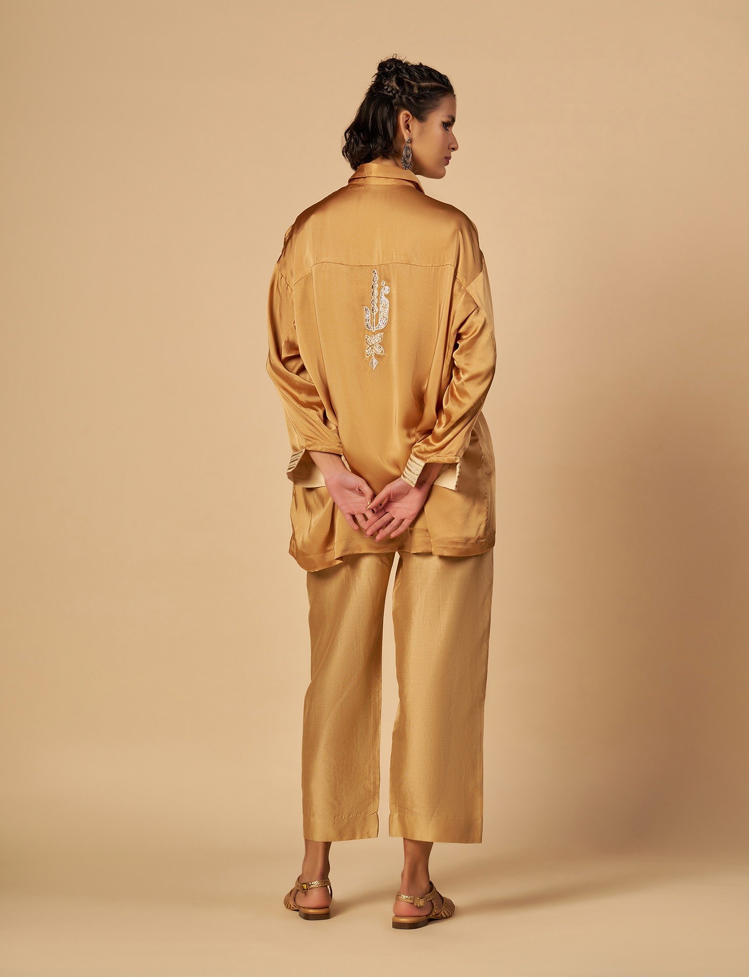 Beige Oversized Shirt