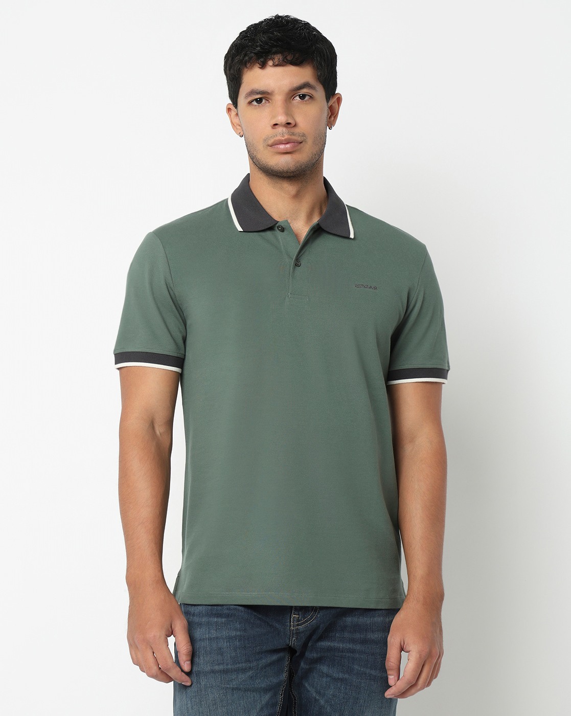 GAS | Slim Fit Polo Shirt with Signature Branding