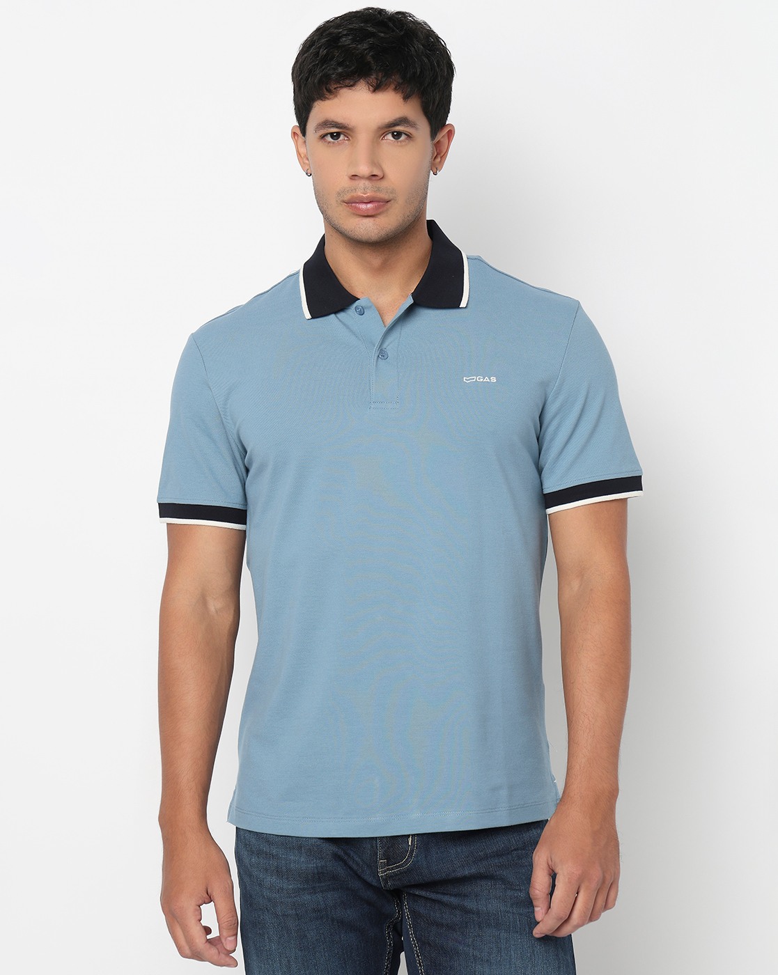 GAS | Slim Fit Polo Shirt with Signature Branding