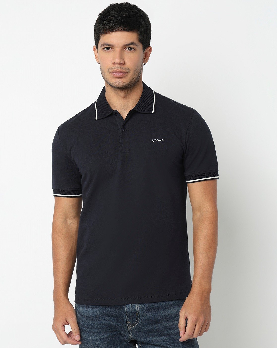 GAS | Slim Fit Polo Shirt with Signature Branding