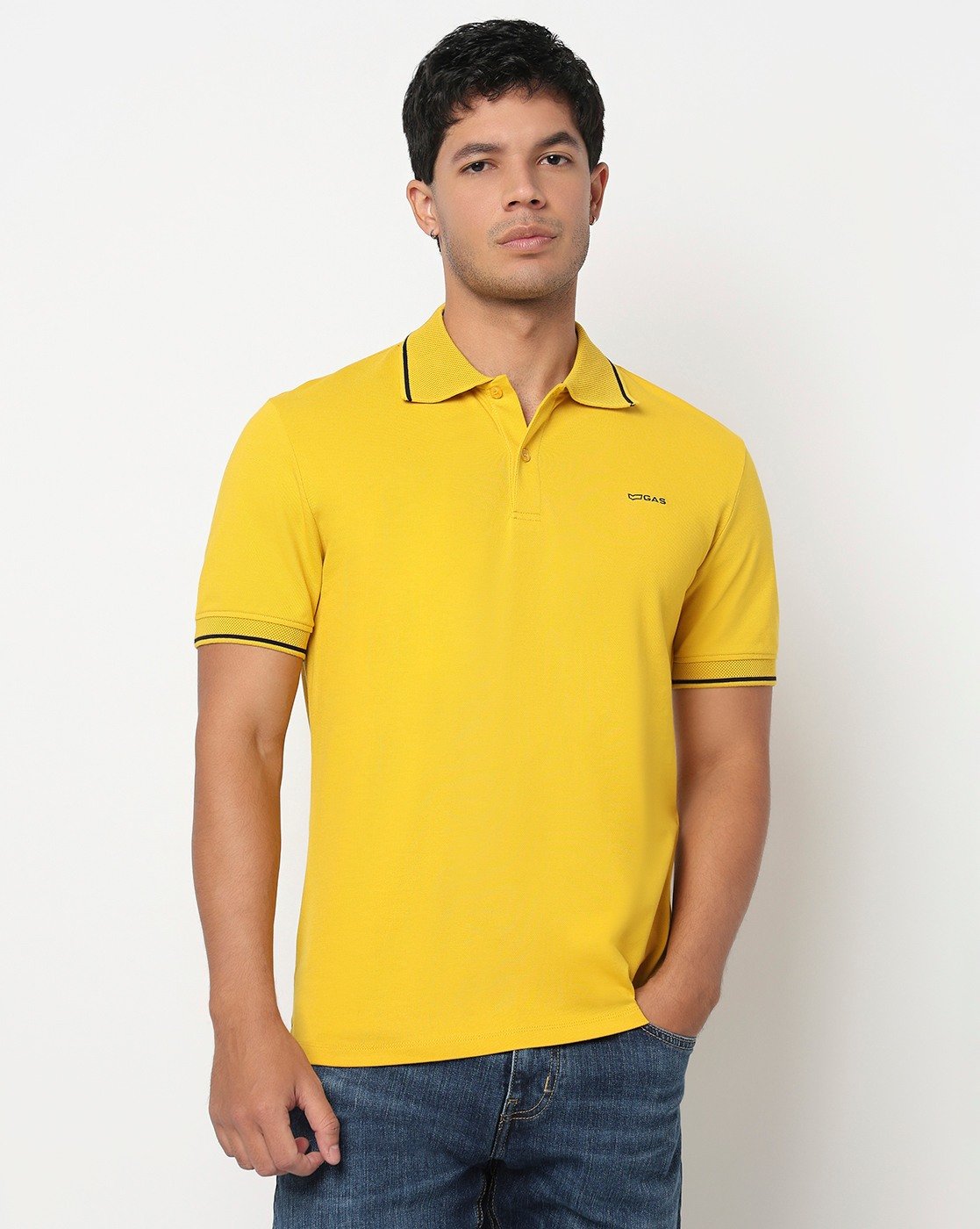 GAS | Slim Fit Polo Shirt with Signature Branding