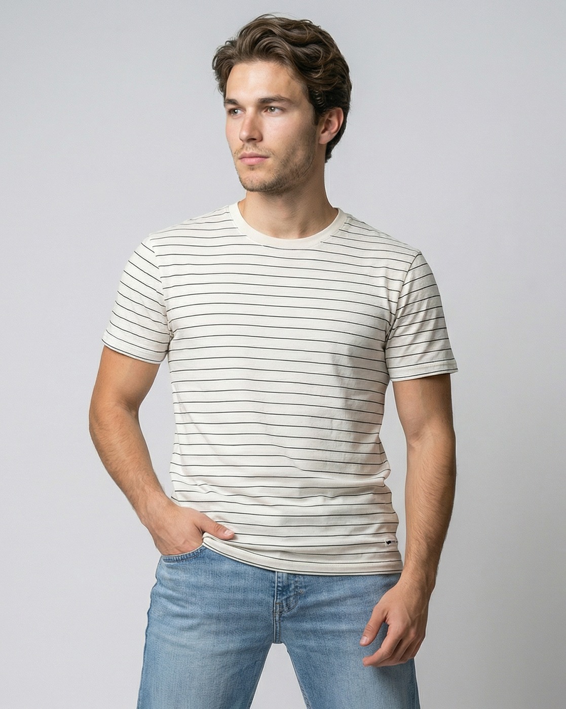 GAS | Regular Fit Crewneck T-Shirt with Signature Branding