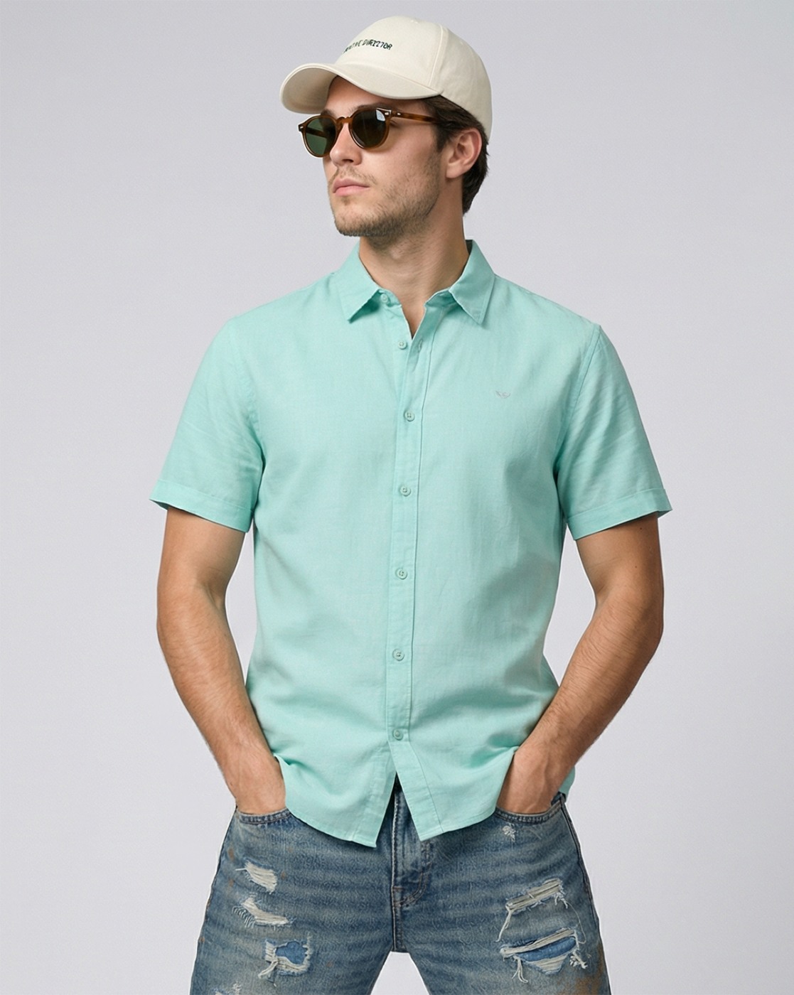 GAS | Seasonal Summer Regular Fit Shirt with Signature Branding