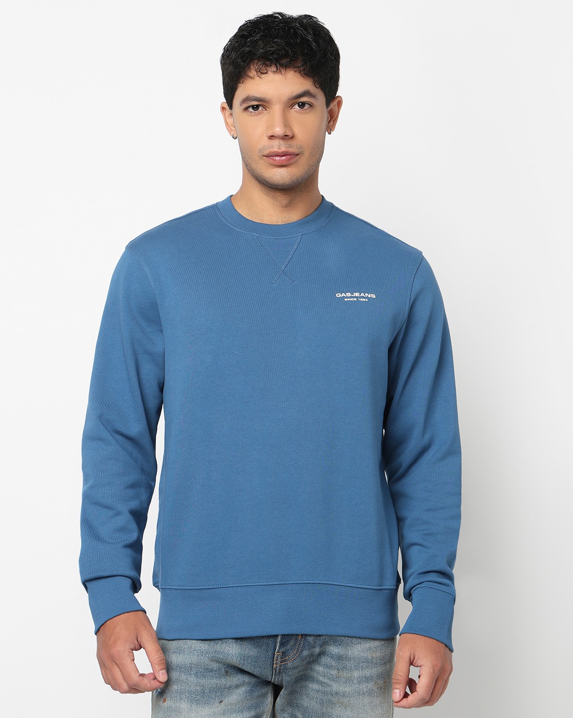 GAS | Regular Fit Sweatshirt with Signature Branding
