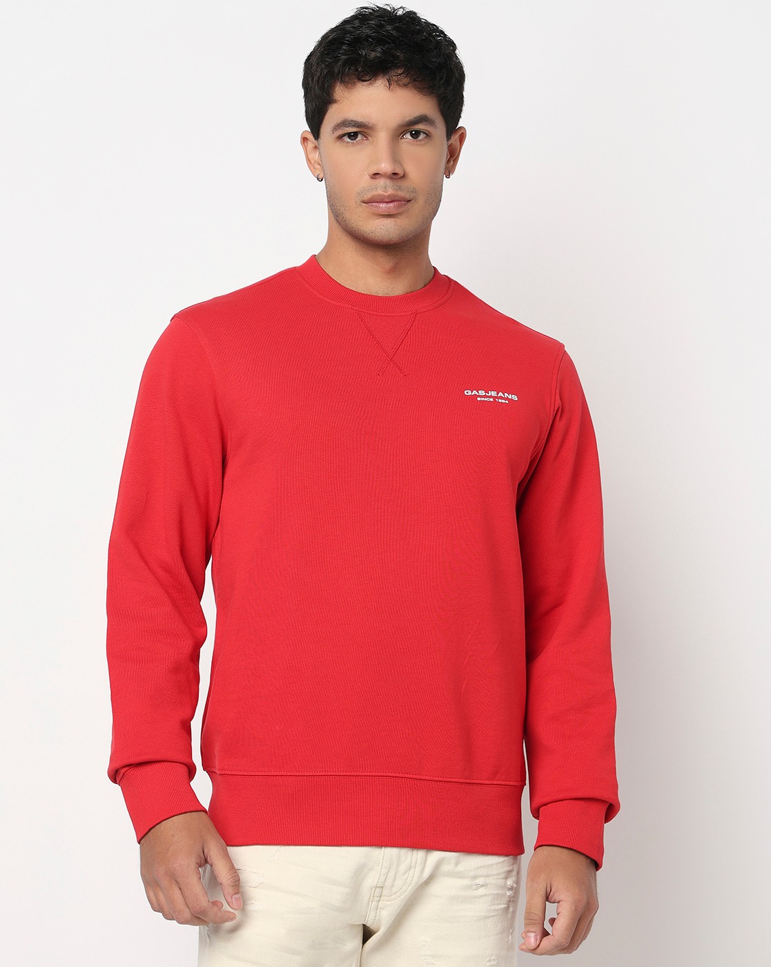 GAS | Regular Fit Sweatshirt with Signature Branding