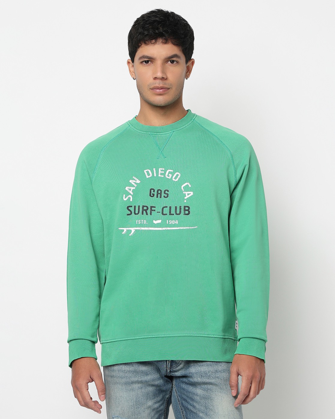 GAS | Regular Fit Sweatshirt with Signature Branding