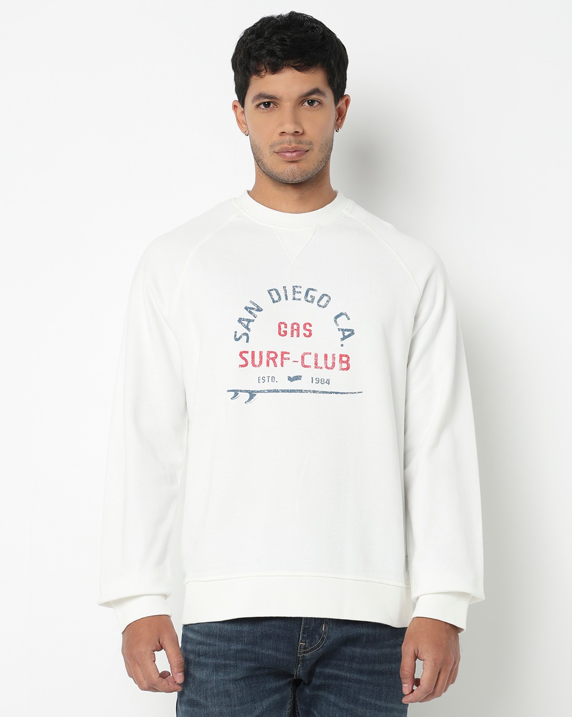 GAS | Regular Fit Sweatshirt with Signature Branding