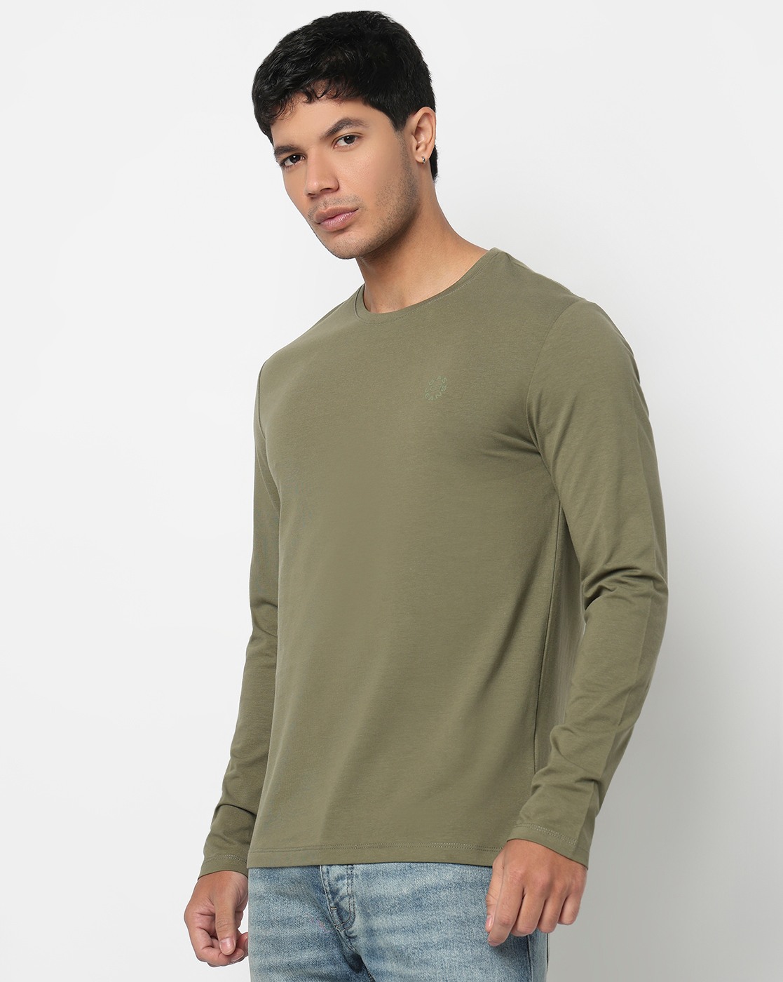 GAS | Slim Fit Crewneck T-Shirt with Signature Branding