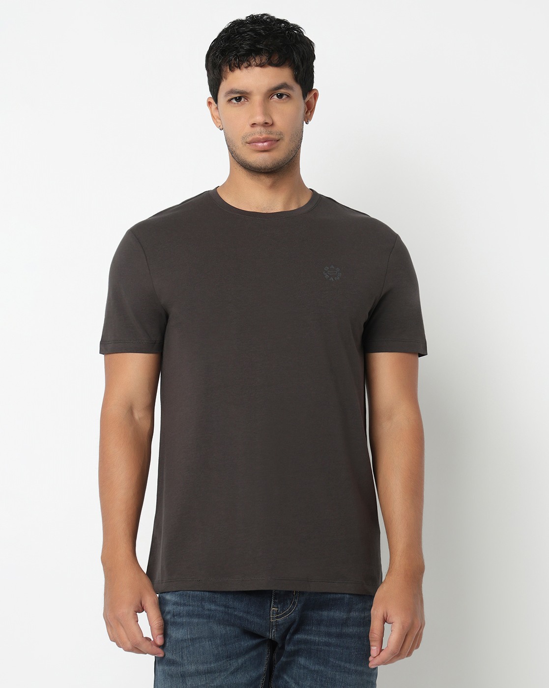 GAS | Slim Fit Crewneck T-Shirt with Signature Branding