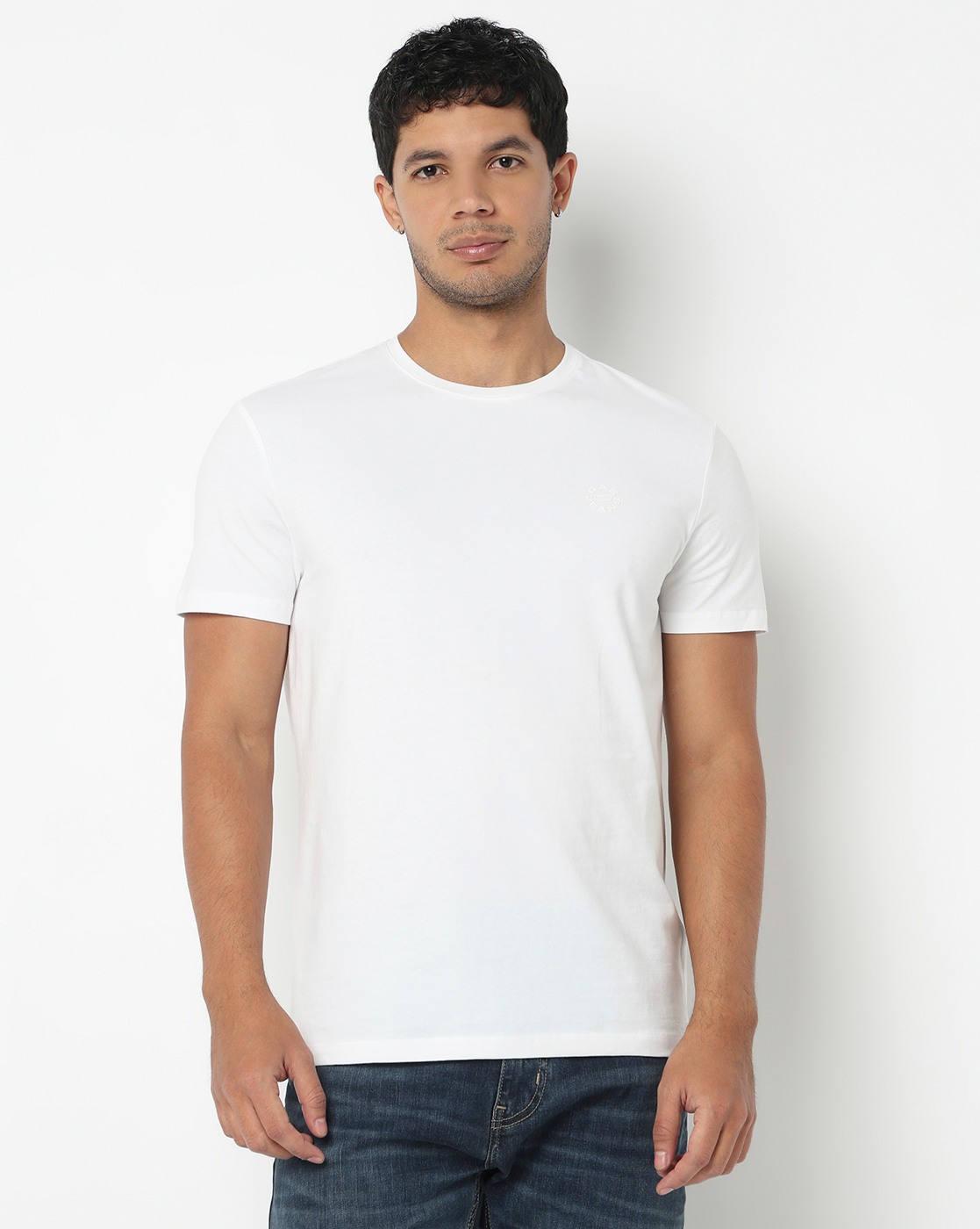 GAS | Slim Fit Crewneck T-Shirt with Signature Branding