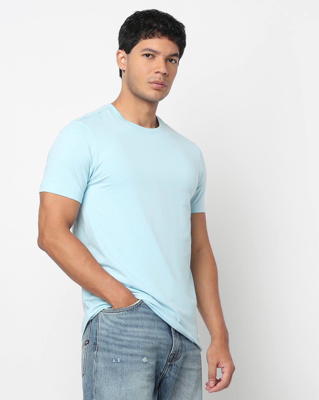 GAS | Noos Regular Fit Crewneck T-Shirt with Signature Branding