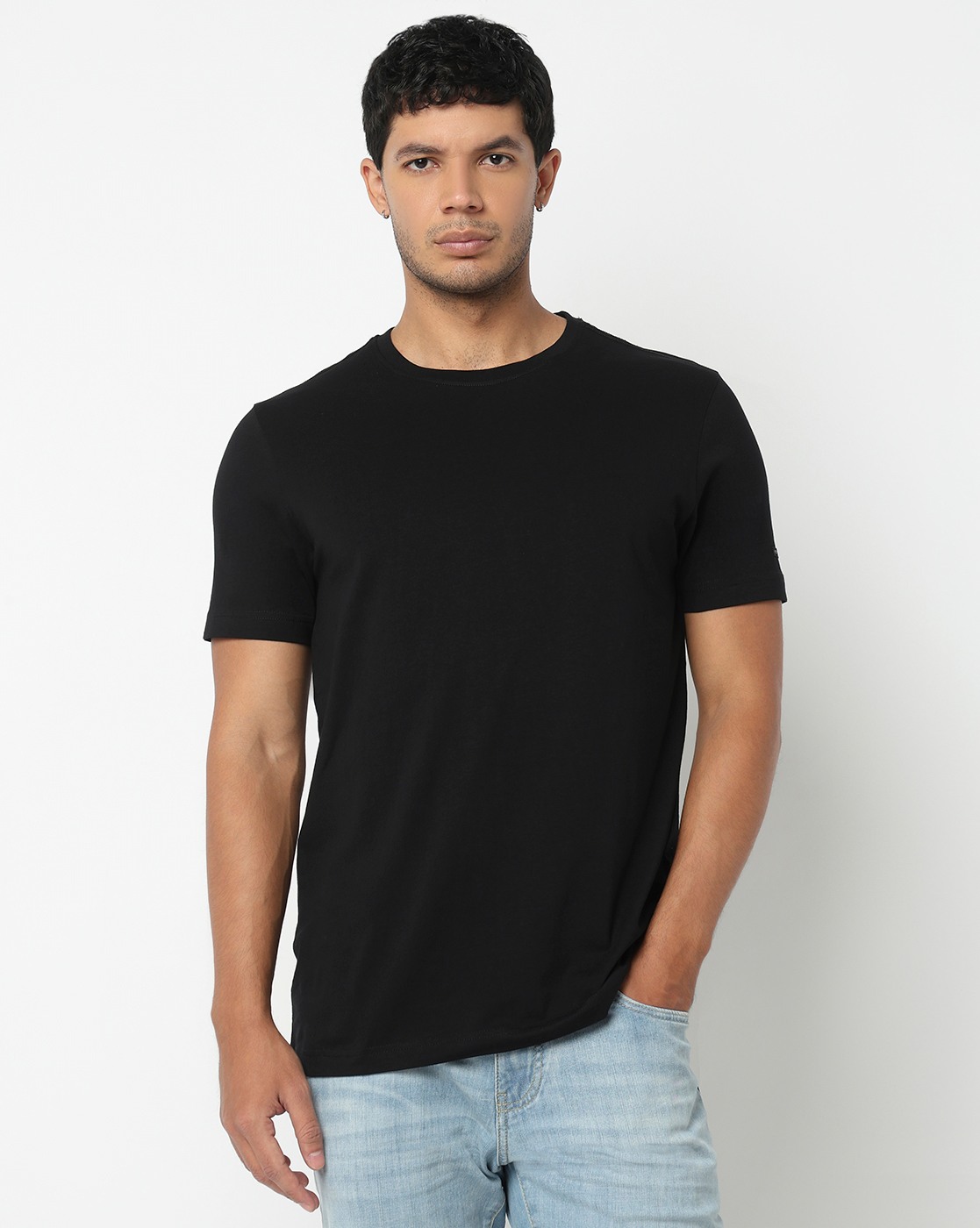 GAS | Noos Regular Fit Crewneck T-Shirt with Signature Branding