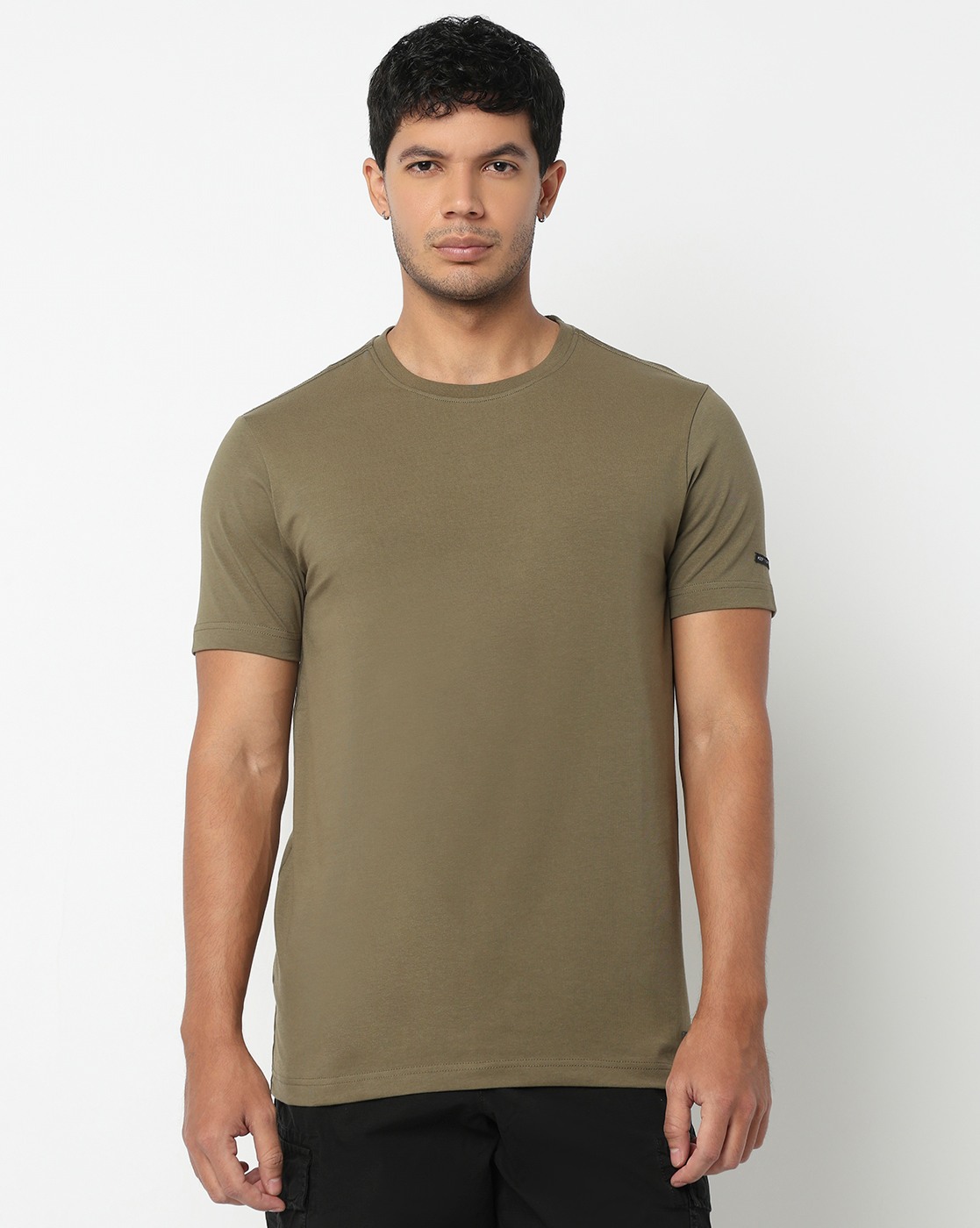 GAS | Noos Regular Fit Crewneck T-Shirt with Signature Branding