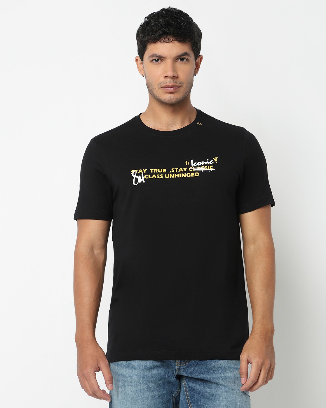 GAS | Nu Normcore Regular Fit Crewneck T-Shirt with Signature Branding