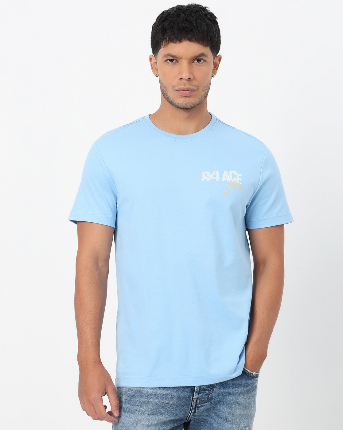 GAS | Nu Normcore Regular Fit Crewneck T-Shirt with Signature Branding