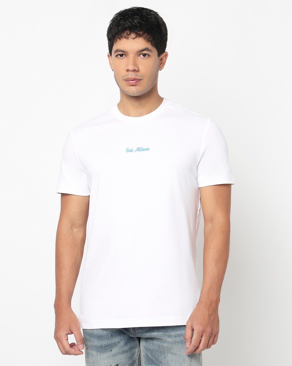 GAS | Regular Fit Crewneck T-Shirt with Signature Branding