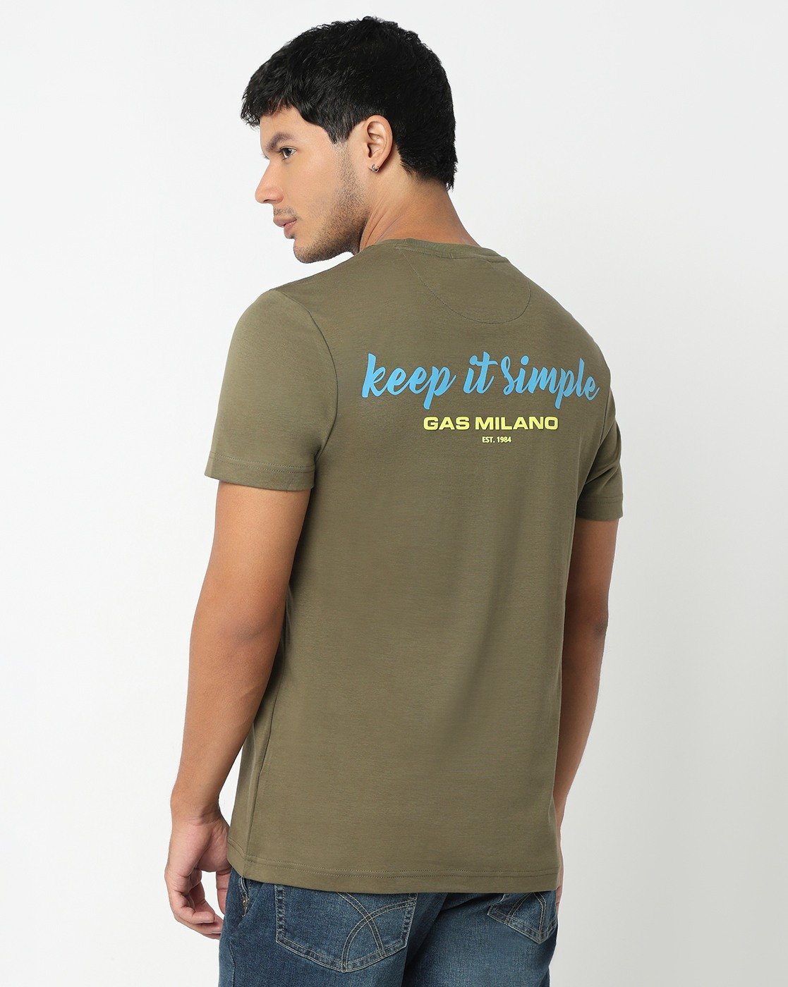 GAS | Regular Fit Crewneck T-Shirt with Signature Branding