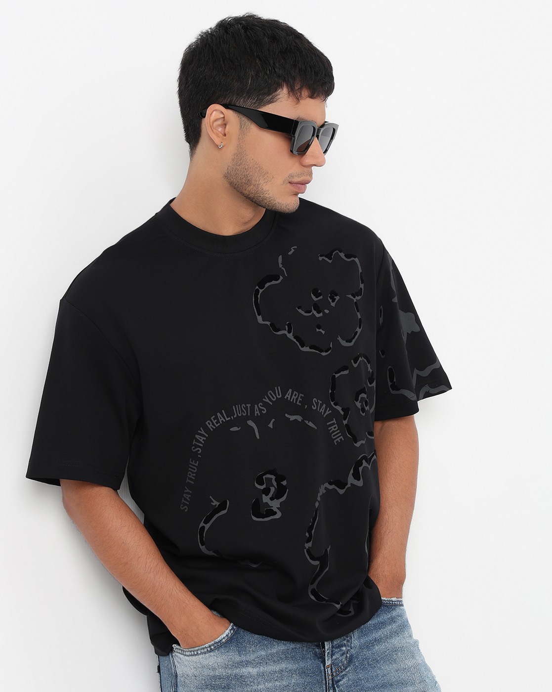 GAS | Boxy Fit Crewneck T-Shirt with Signature Branding