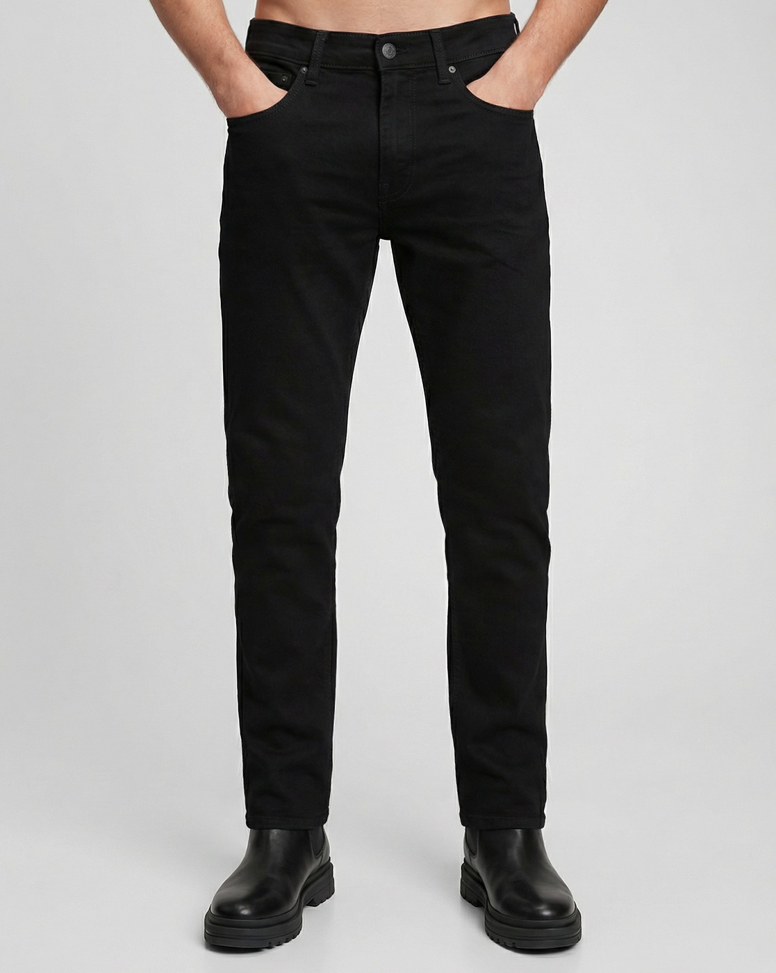 GAS | Noos Men Slim Fit Toki Classic Black Slim Straight Jeans