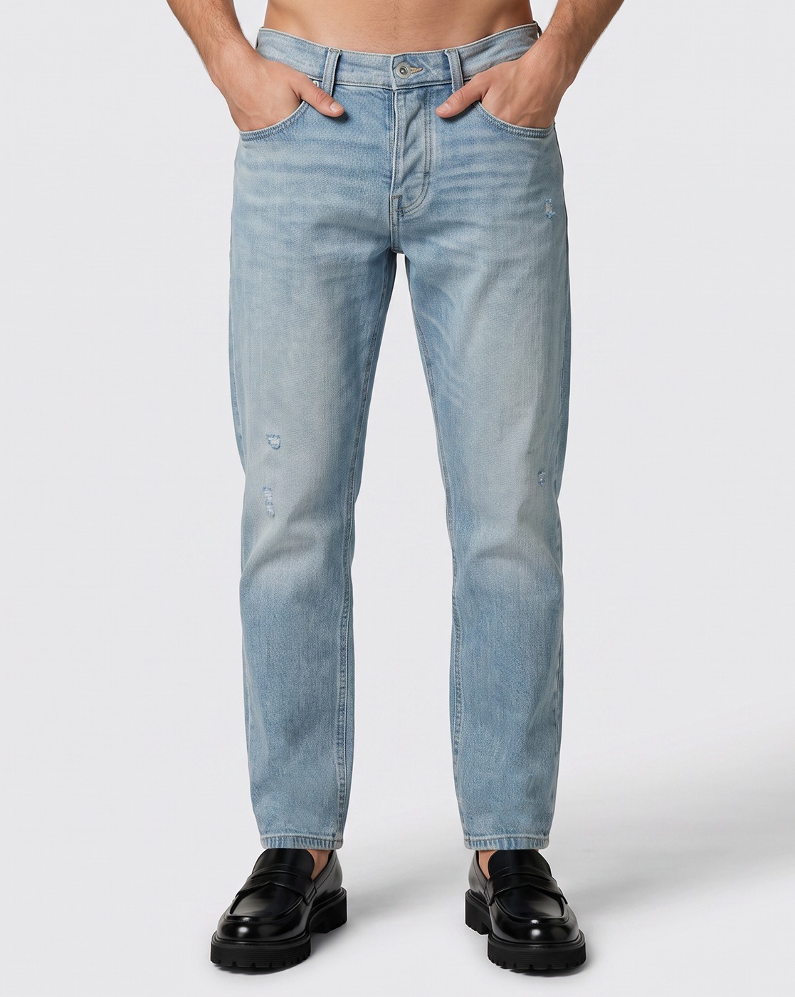Men's Blue Straight Fit Jeans