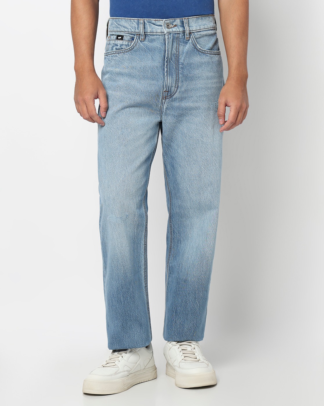 GAS | Authentic Straight Fit 90’s Dad Vintage Wash Distress Jeans