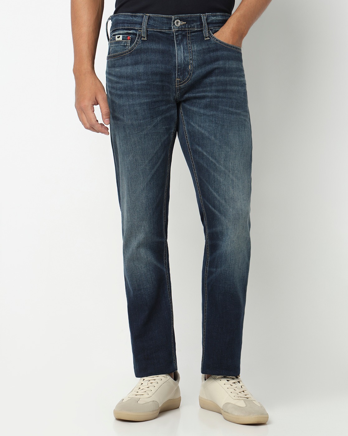GAS | Men Slim Fit Toki Dark Blue Slim Jeans