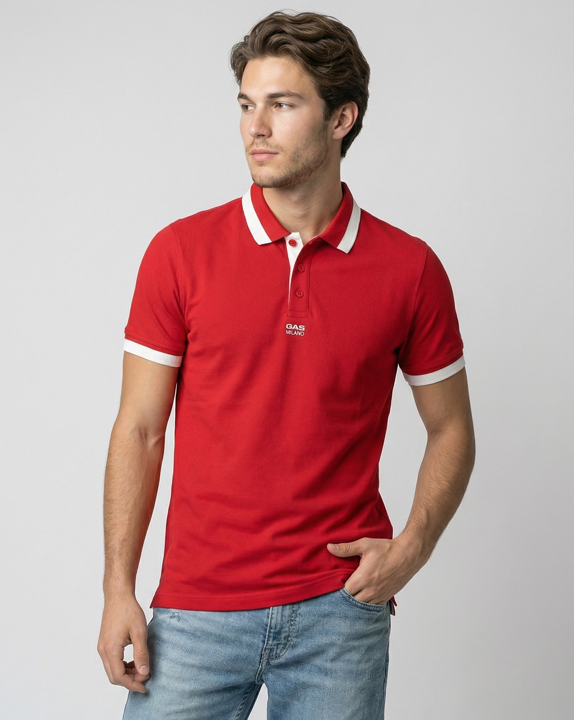 GAS | Riviera Regular Fit Polo Shirt with Signature Branding