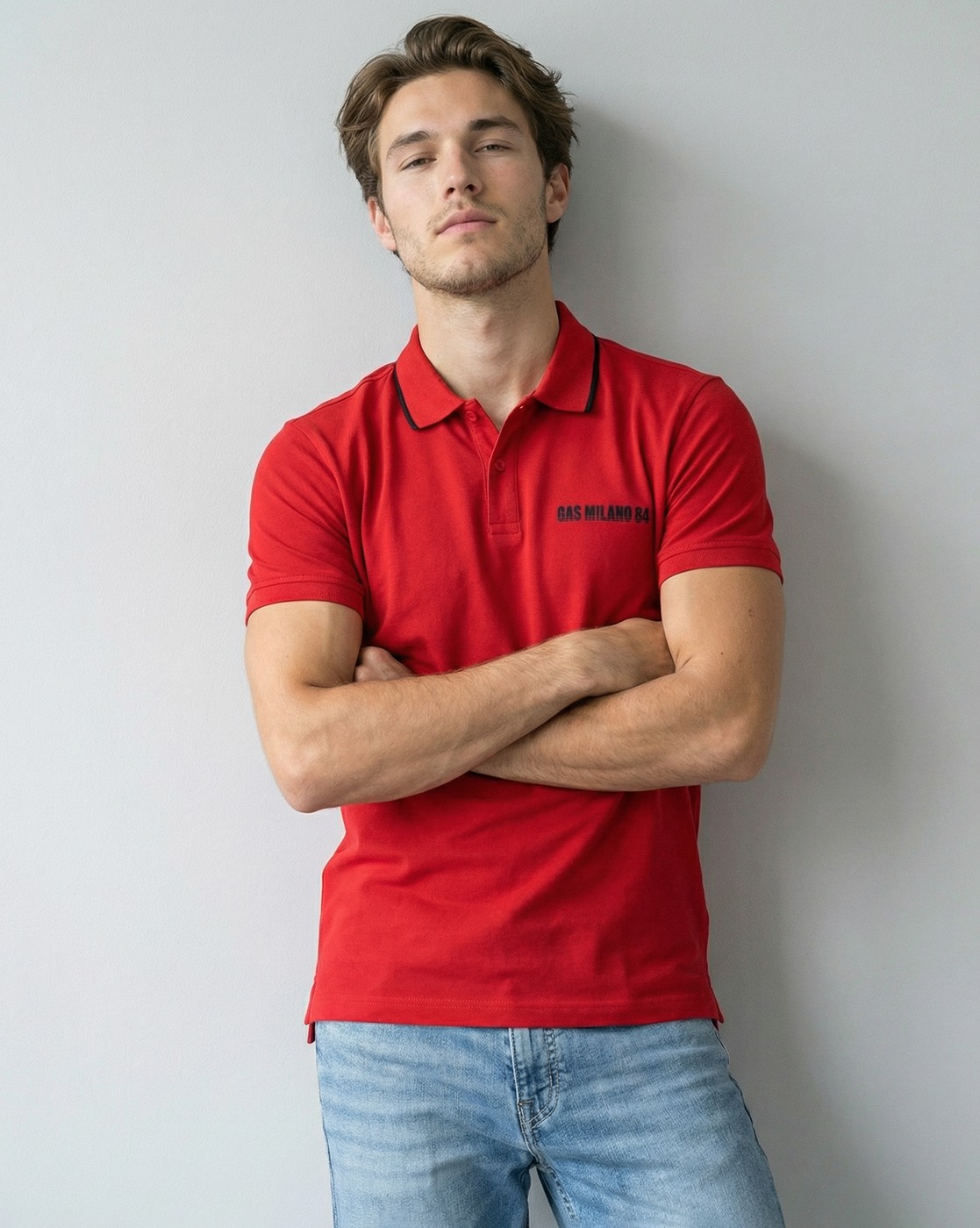 GAS | Afterlight Regular Fit Polo Shirt with Signature Branding