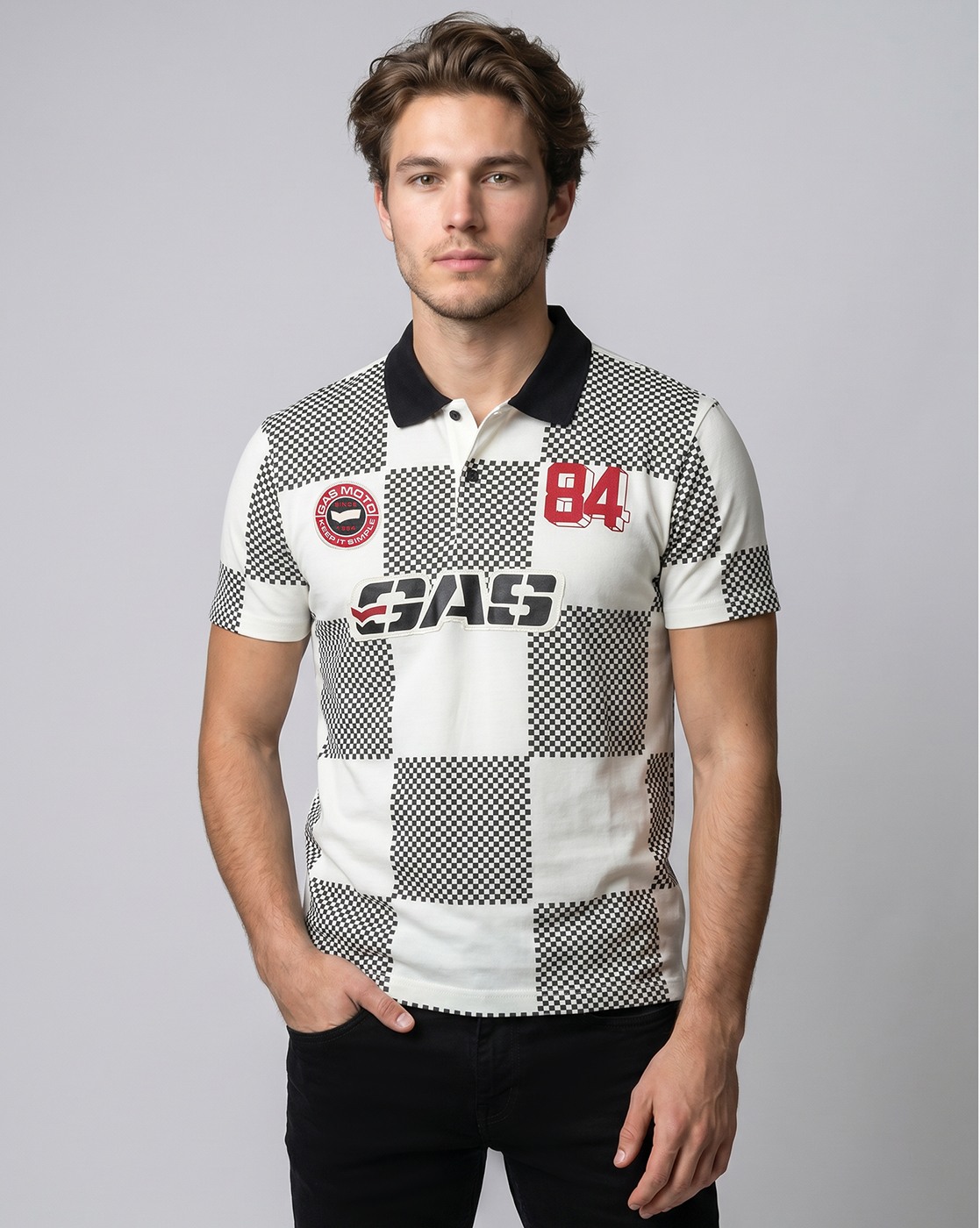 GAS | Regular Fit Polo Shirt with Signature Branding