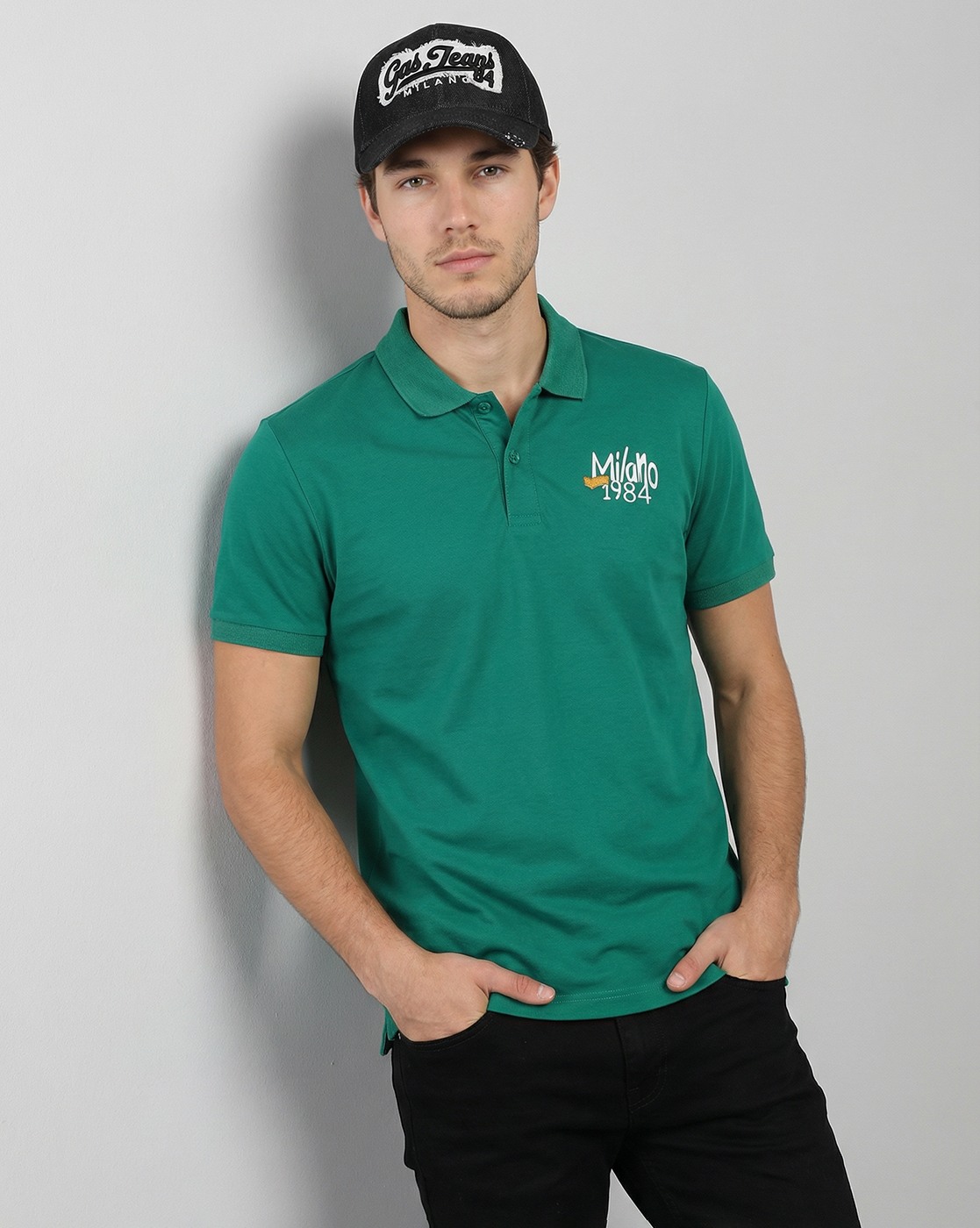 GAS | Nu Normcore Regular Fit Polo Shirt with Signature Branding