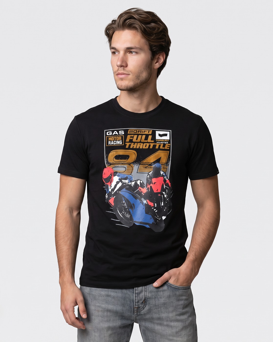 Moto Biker Graphic Tee