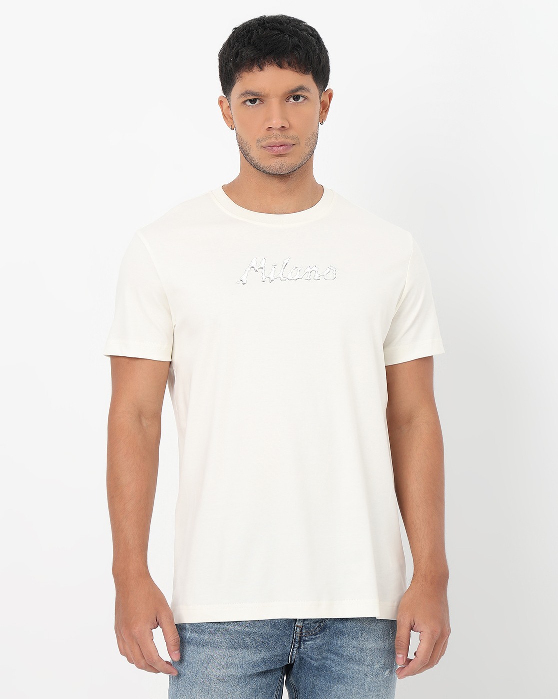GAS | Afterlight Regular Fit Crewneck T-Shirt with Signature Branding