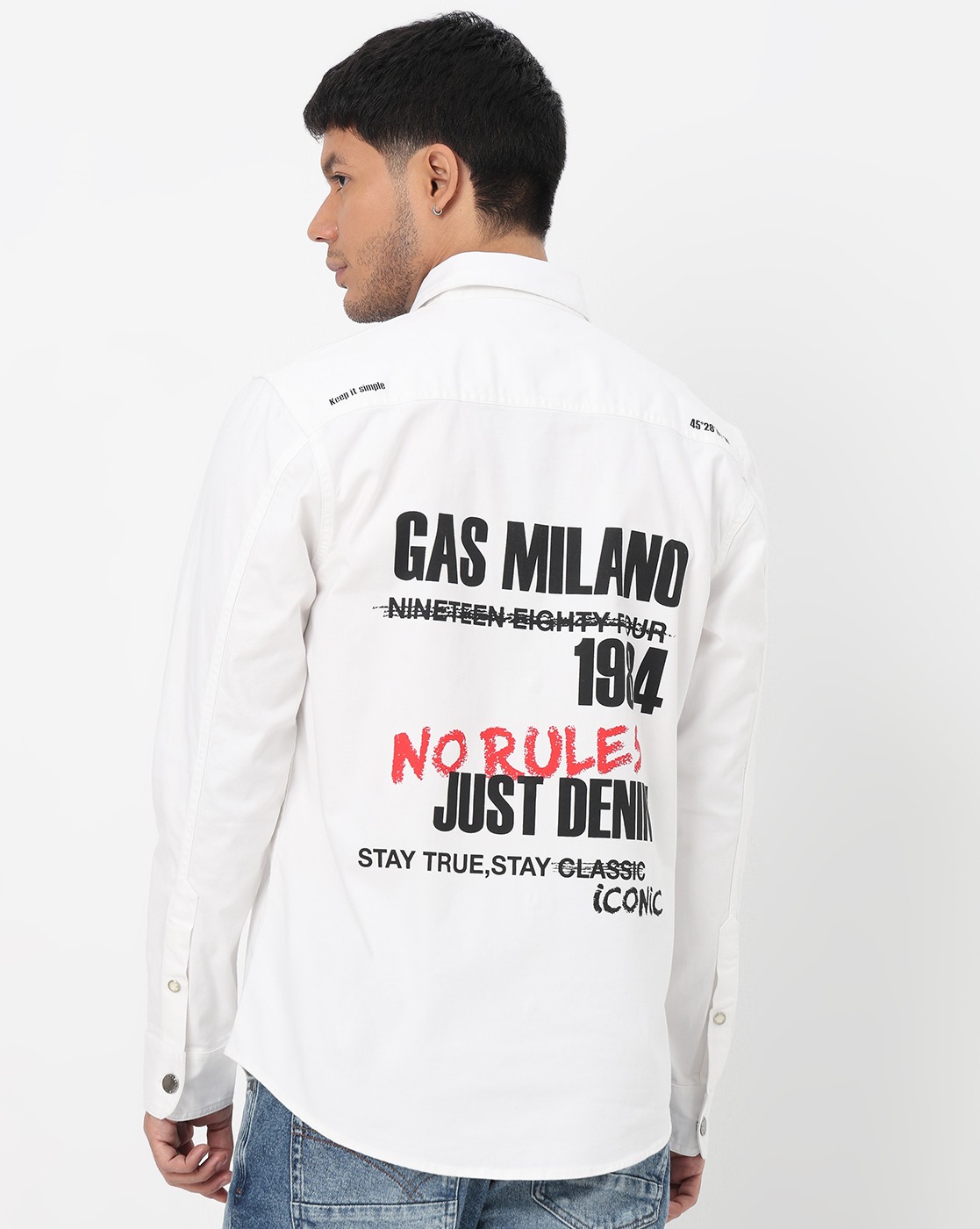 GAS | Nu Normcore Shacket fit Shirt with Signature Branding