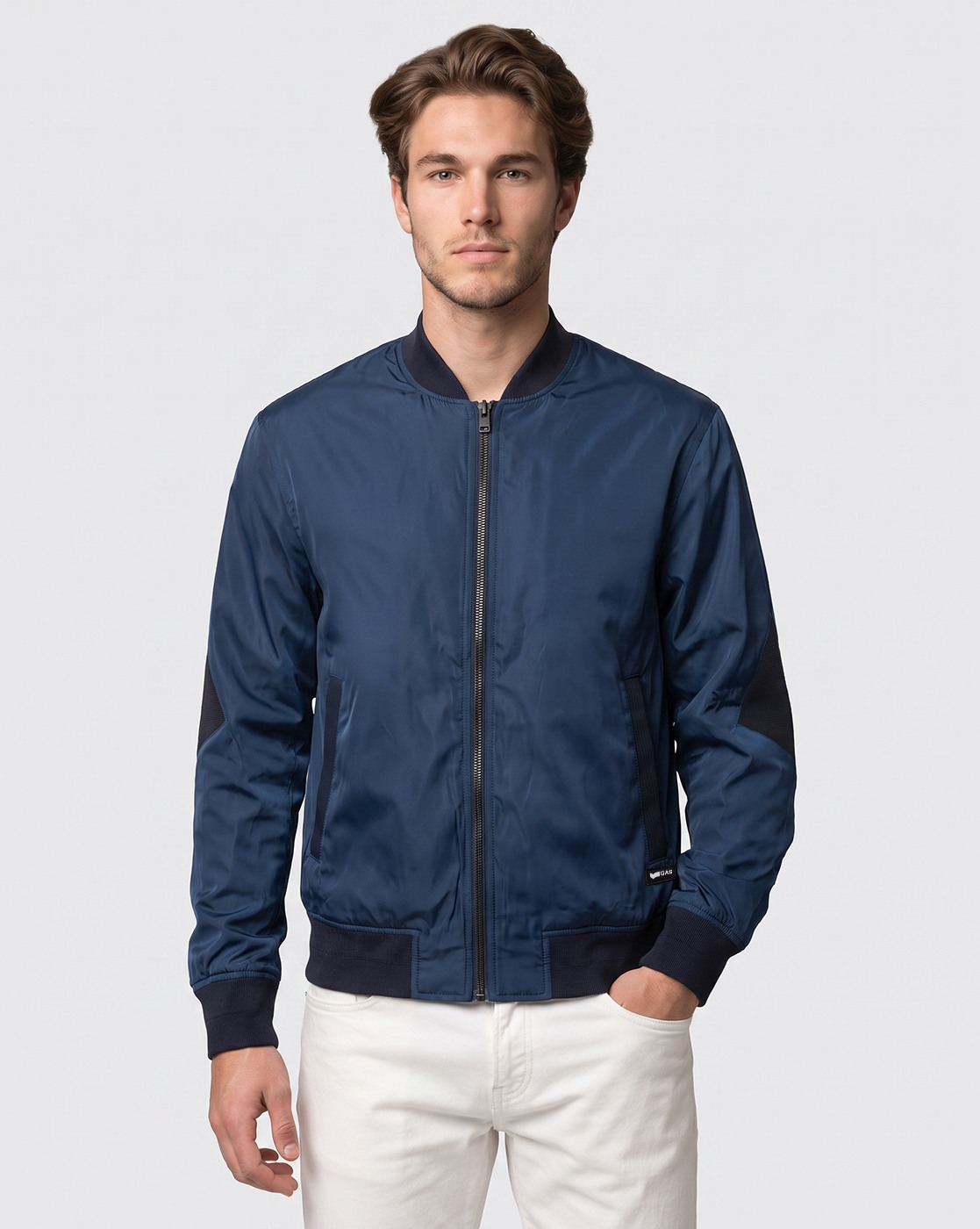 Men's Blue Regular Fit Jacket