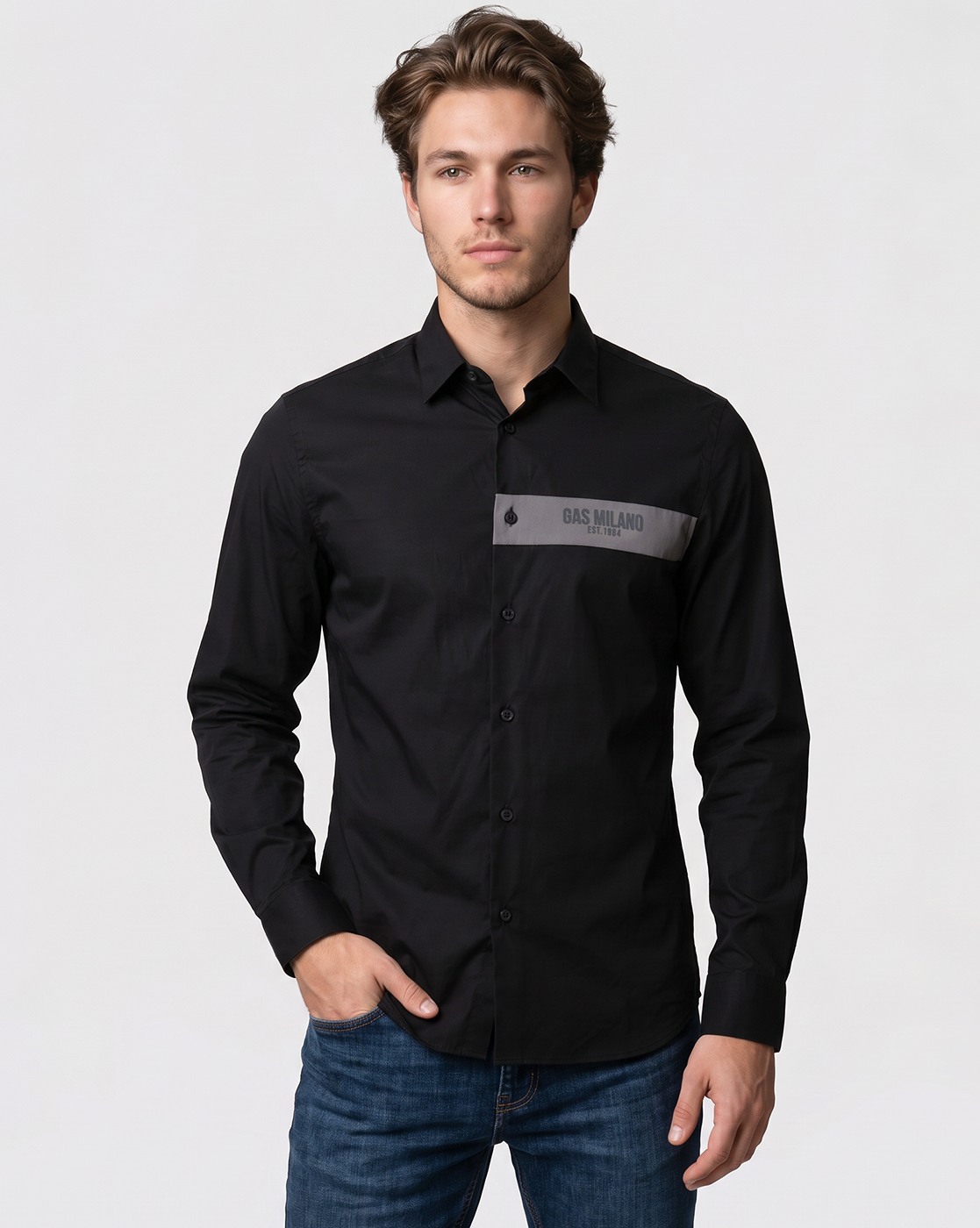 Men's Regular Fit Cut & Sew Shirt