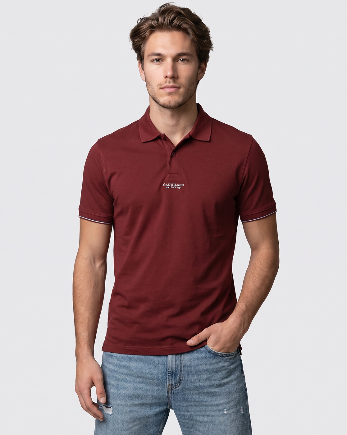 Men's Tipped Cuff Polo T-Shirt