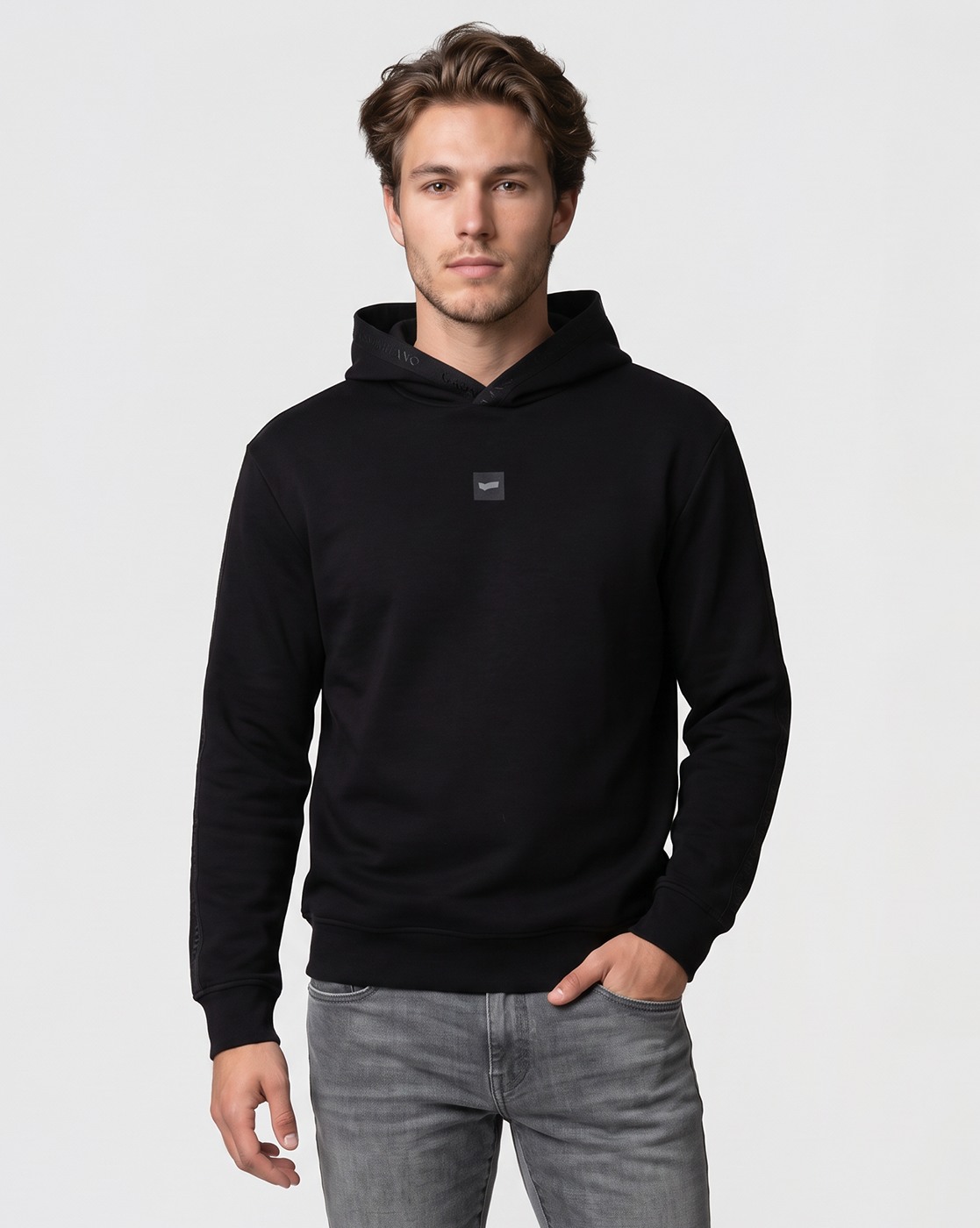Men's Tape Detail Hoodie