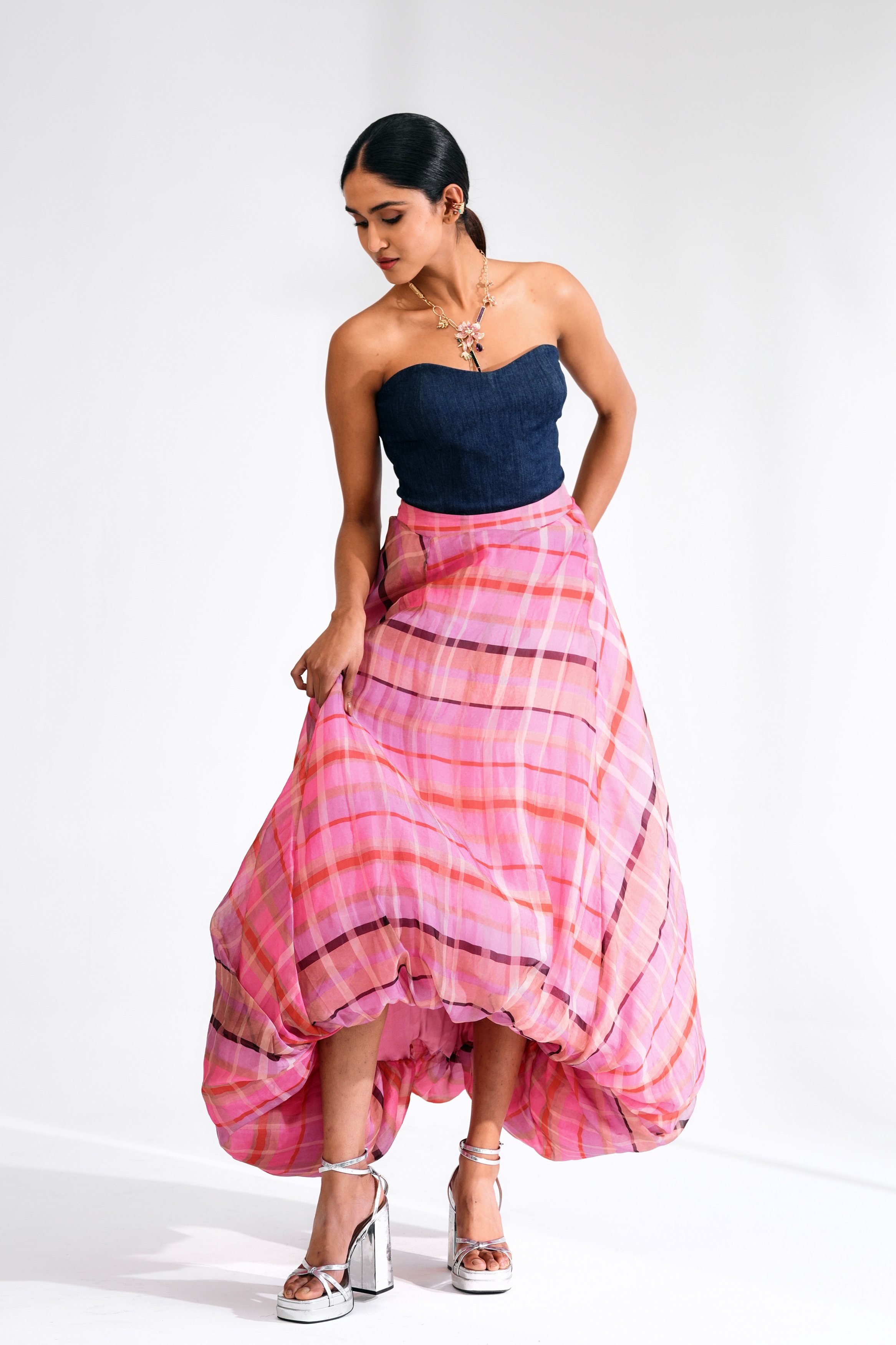 Denim Sculpted Corset