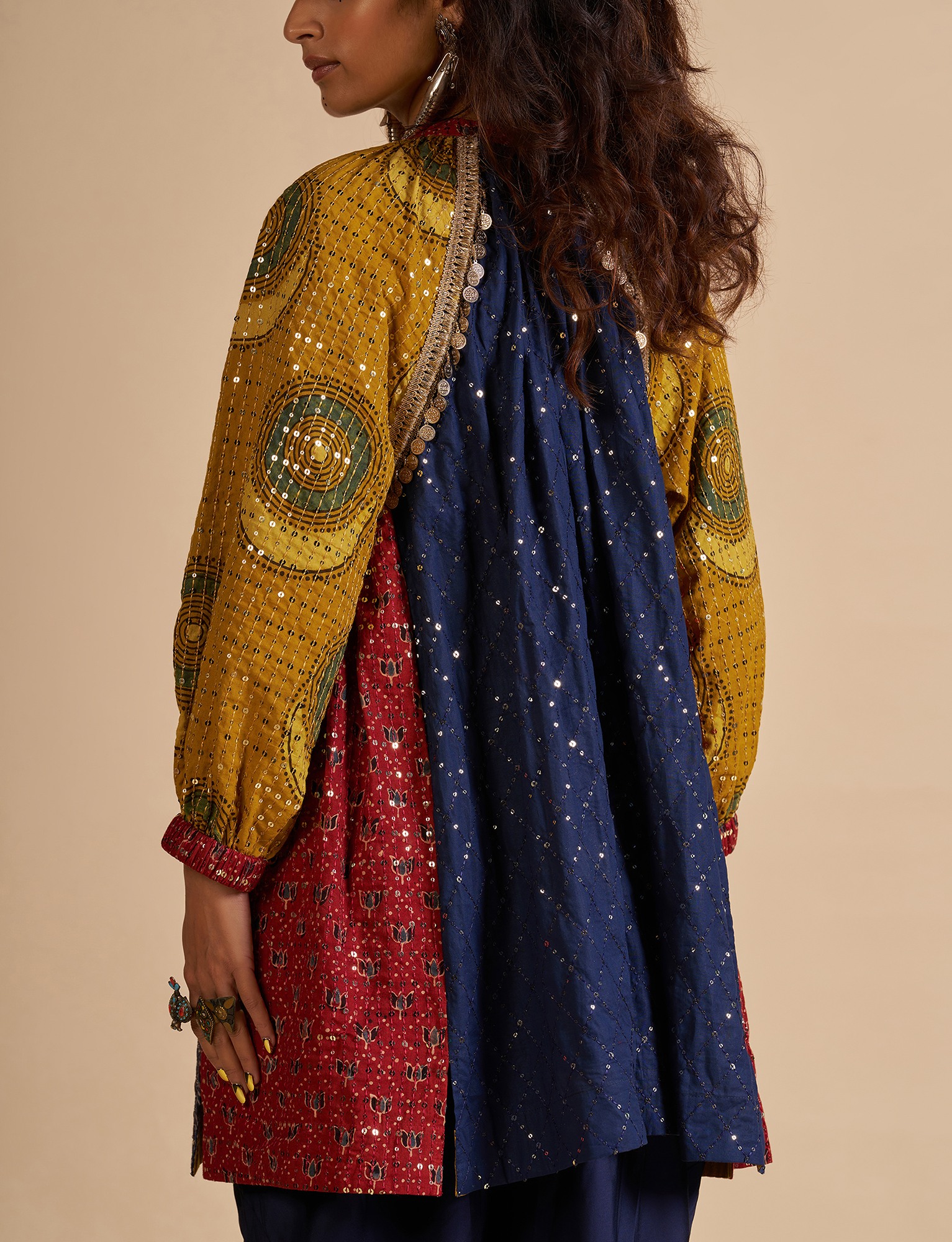 Ajrakh Embroidered Tunic