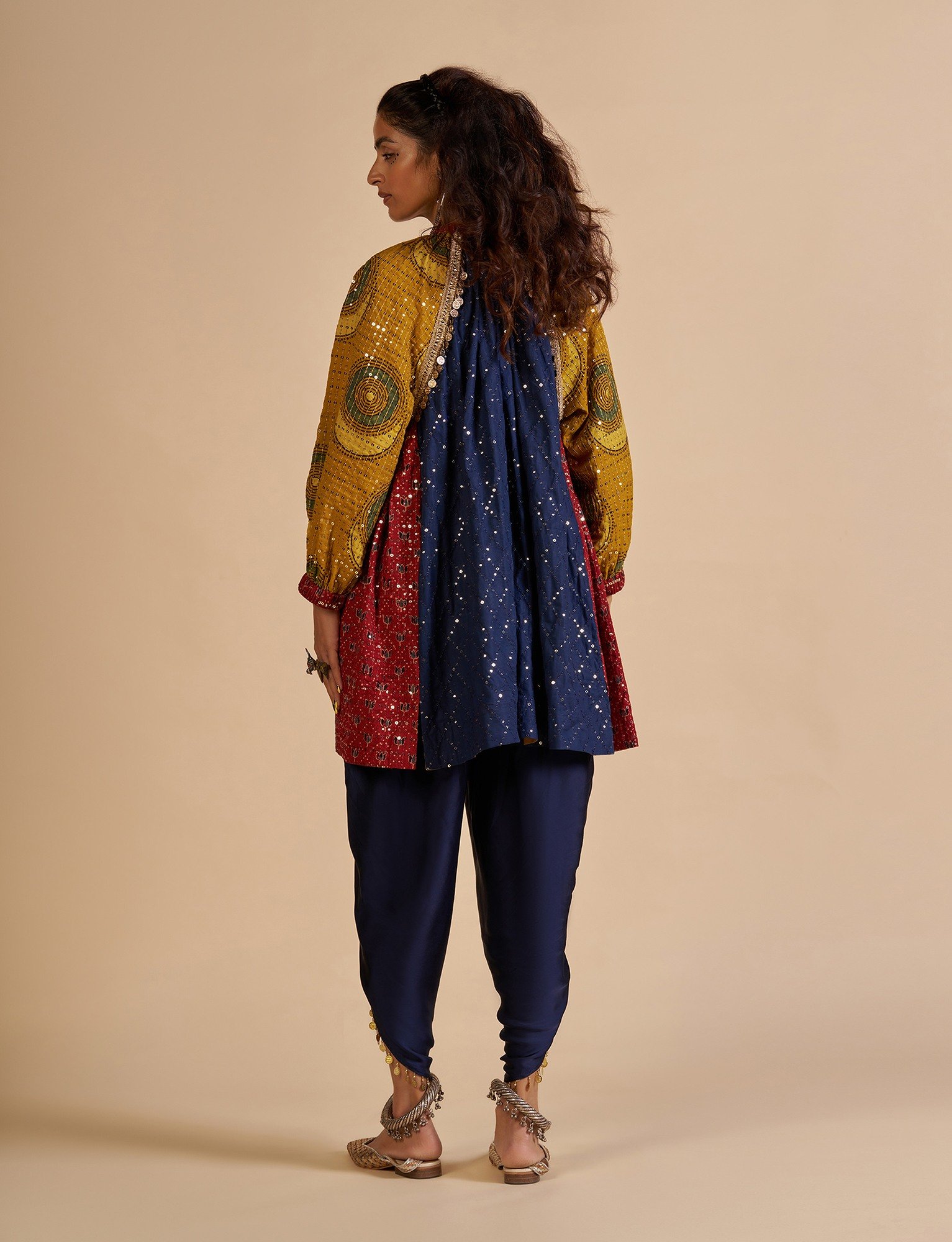 Ajrakh Embroidered Tunic