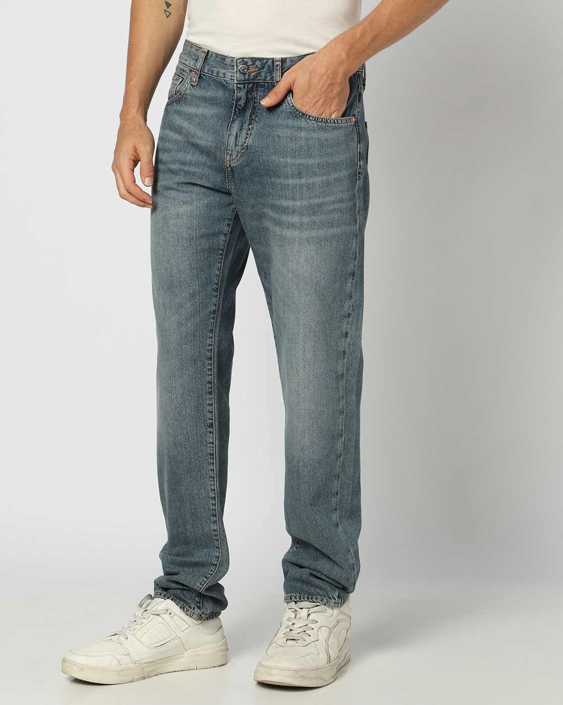 J16 Straight Fit Light Blue Denim