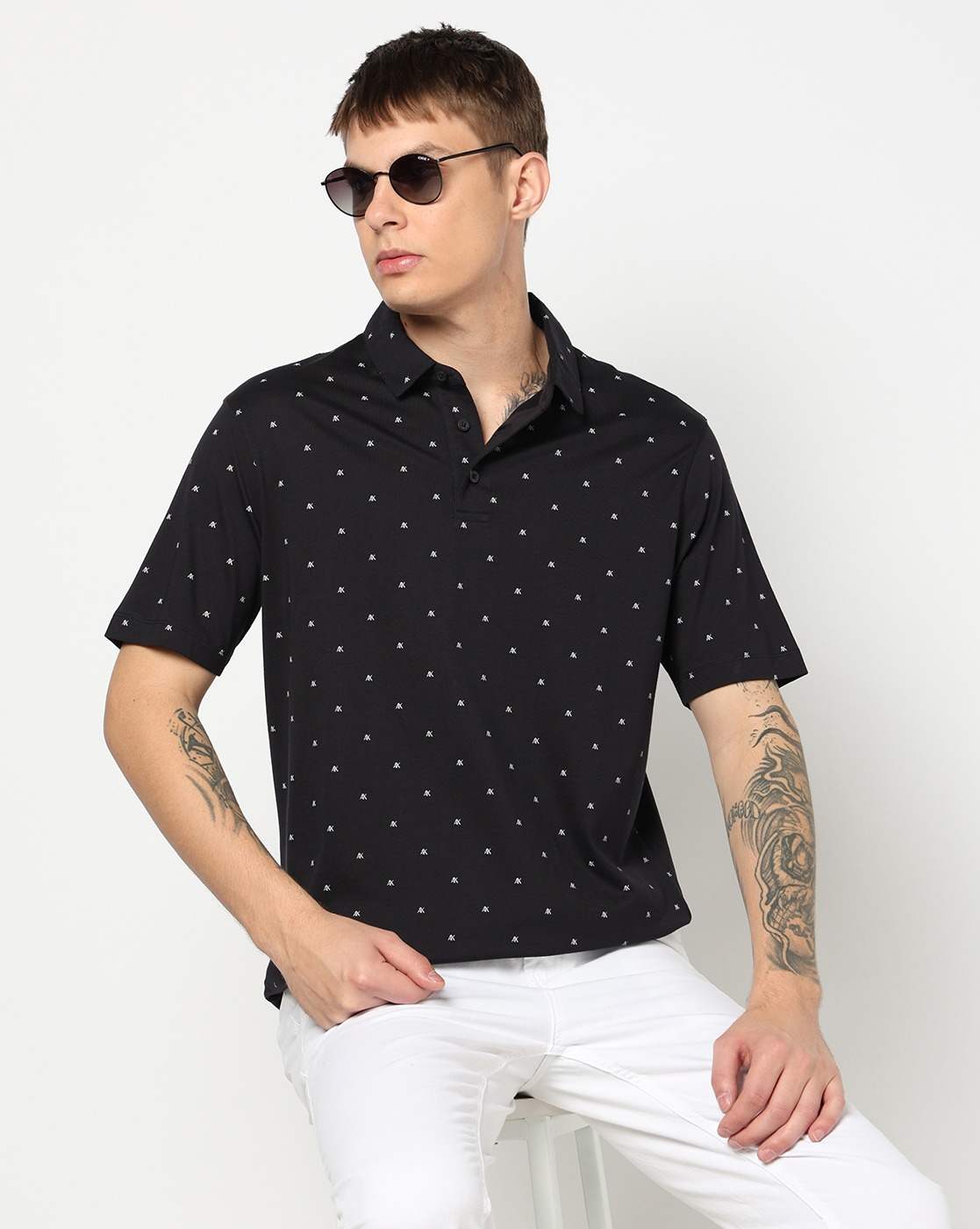 Mini pattern Regular Fit POLO SHIRT