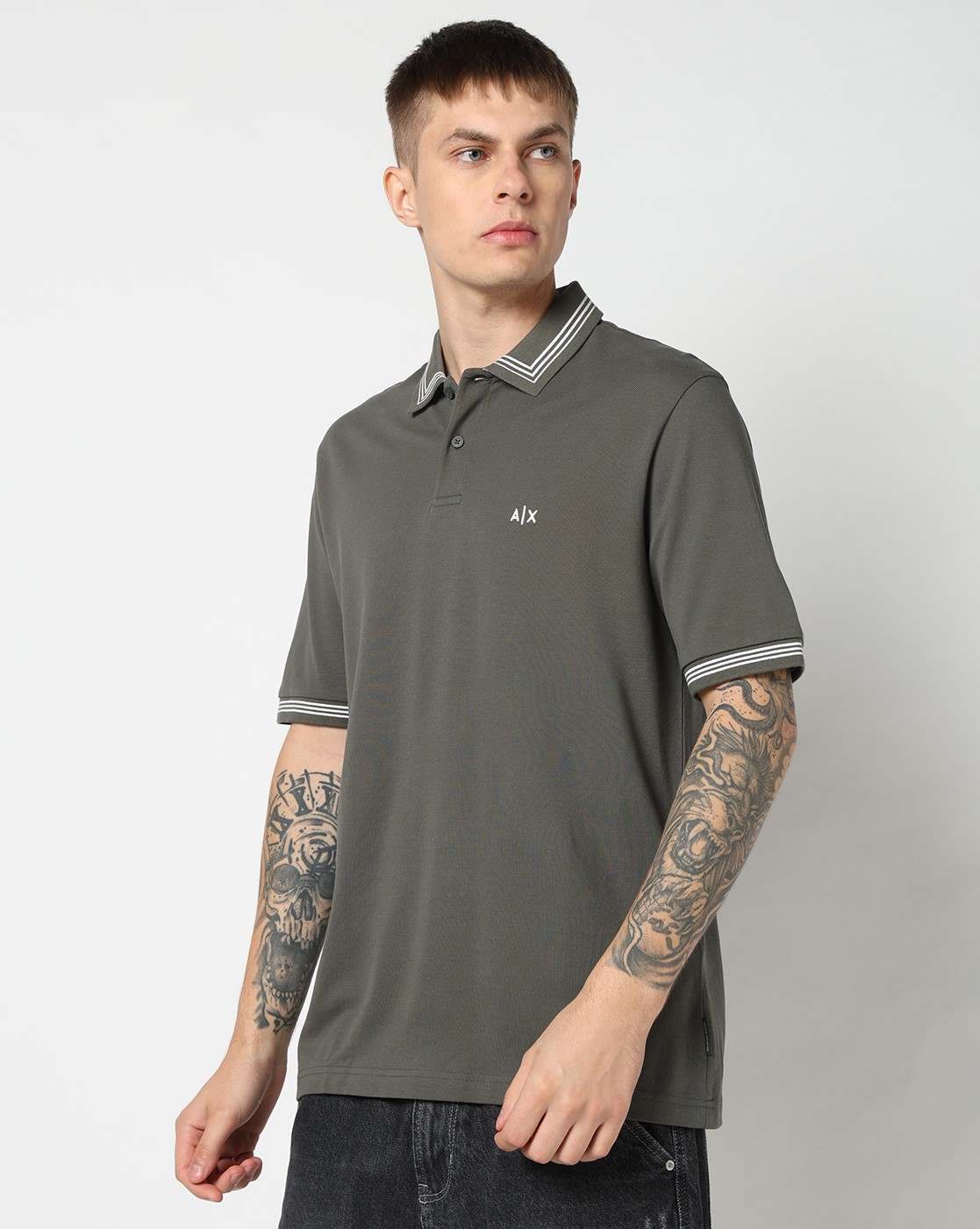 w*a様 あおば着用 Armani Exchange グレー M ハイネック長袖 Armani Exchange | Discover Exclusive Deals | Armani Exchange