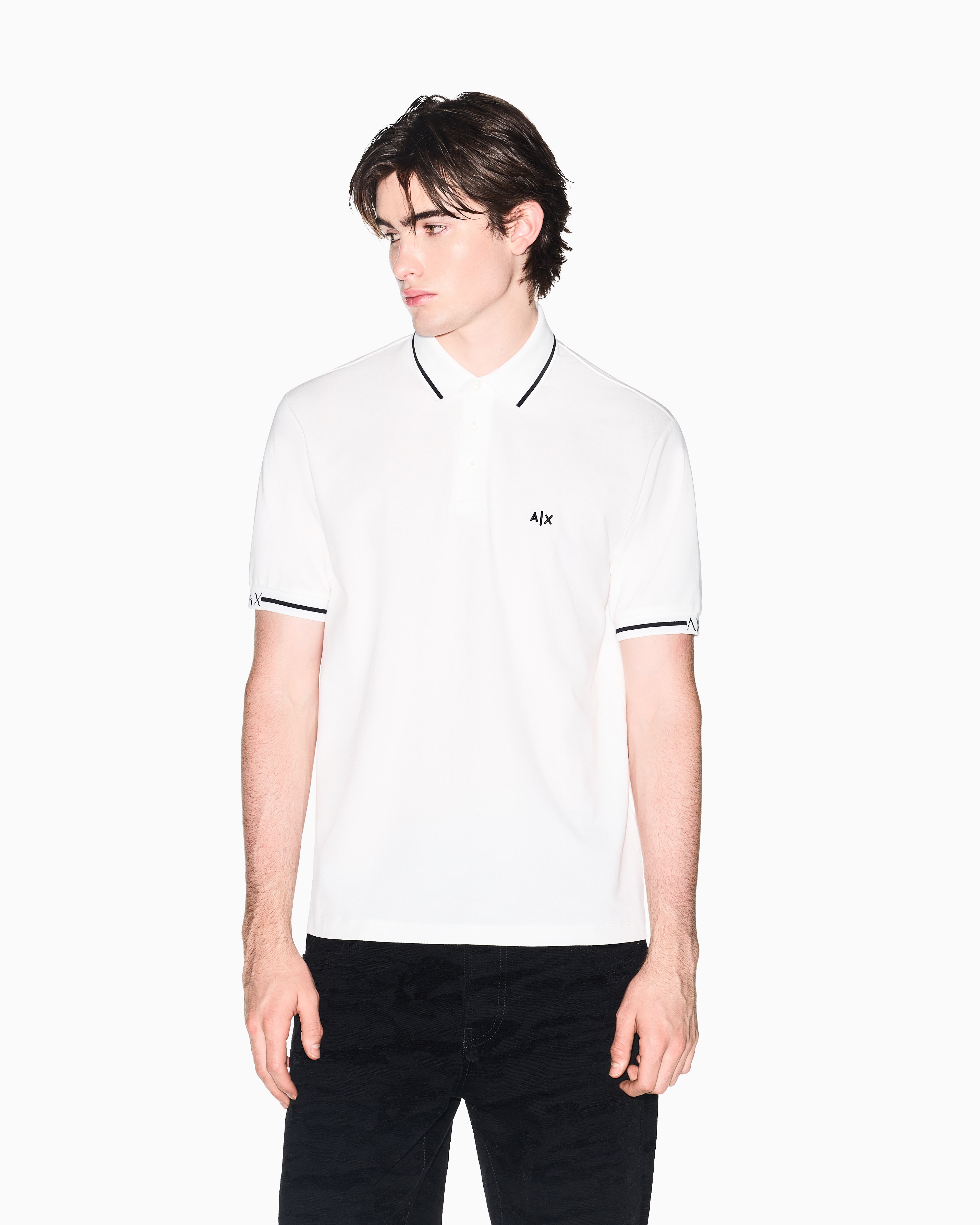 Men's White One Block Down POLO SHIRT