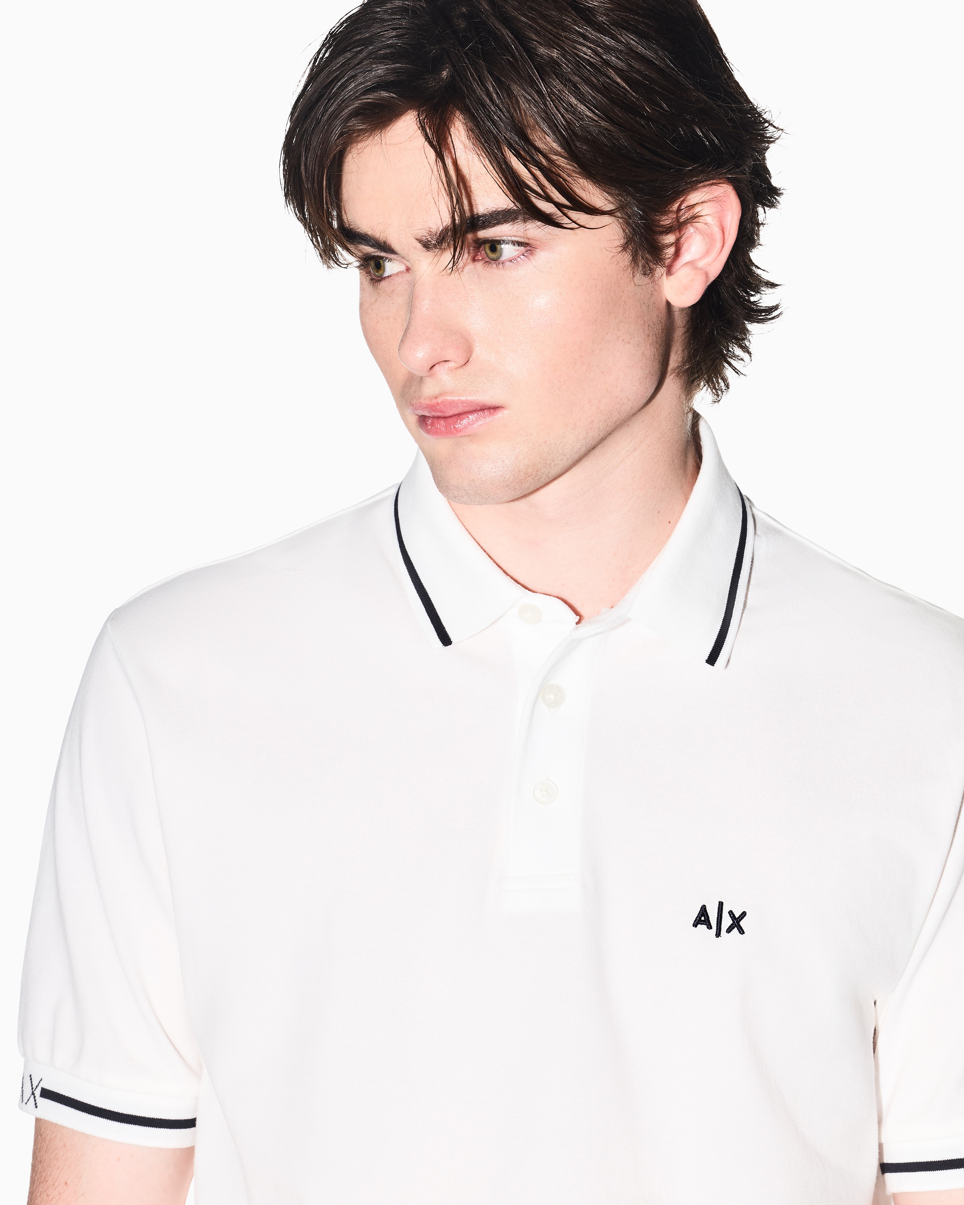 Men's White One Block Down POLO SHIRT