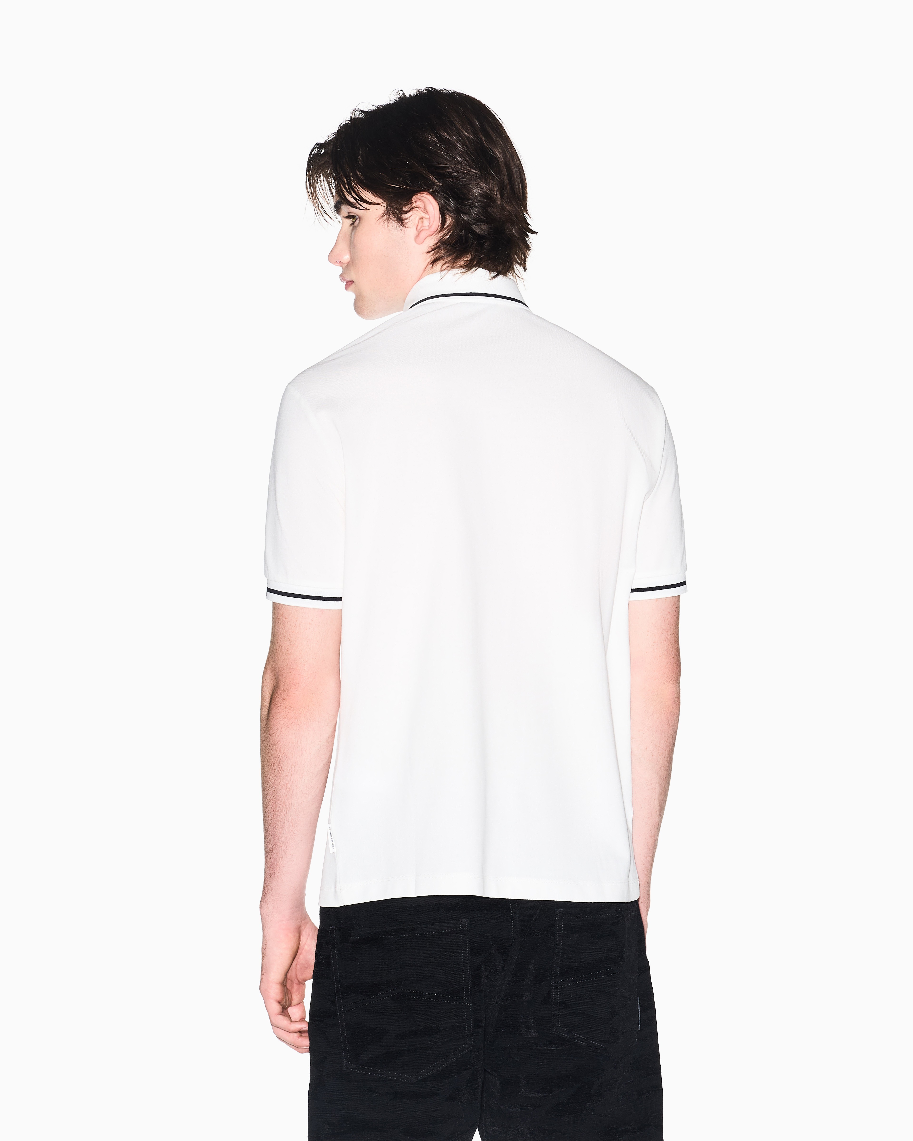 Men's White One Block Down POLO SHIRT