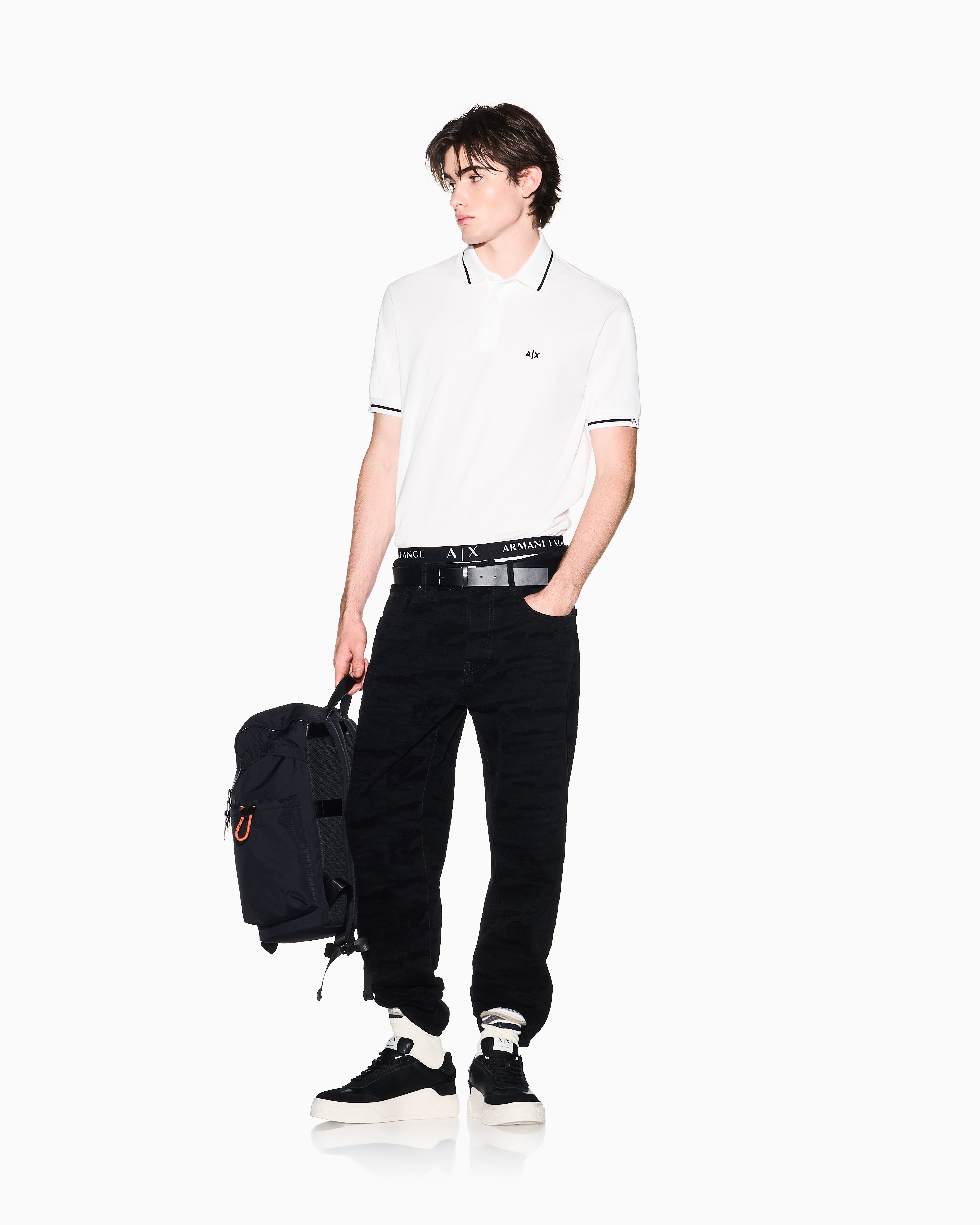 Men's White One Block Down POLO SHIRT