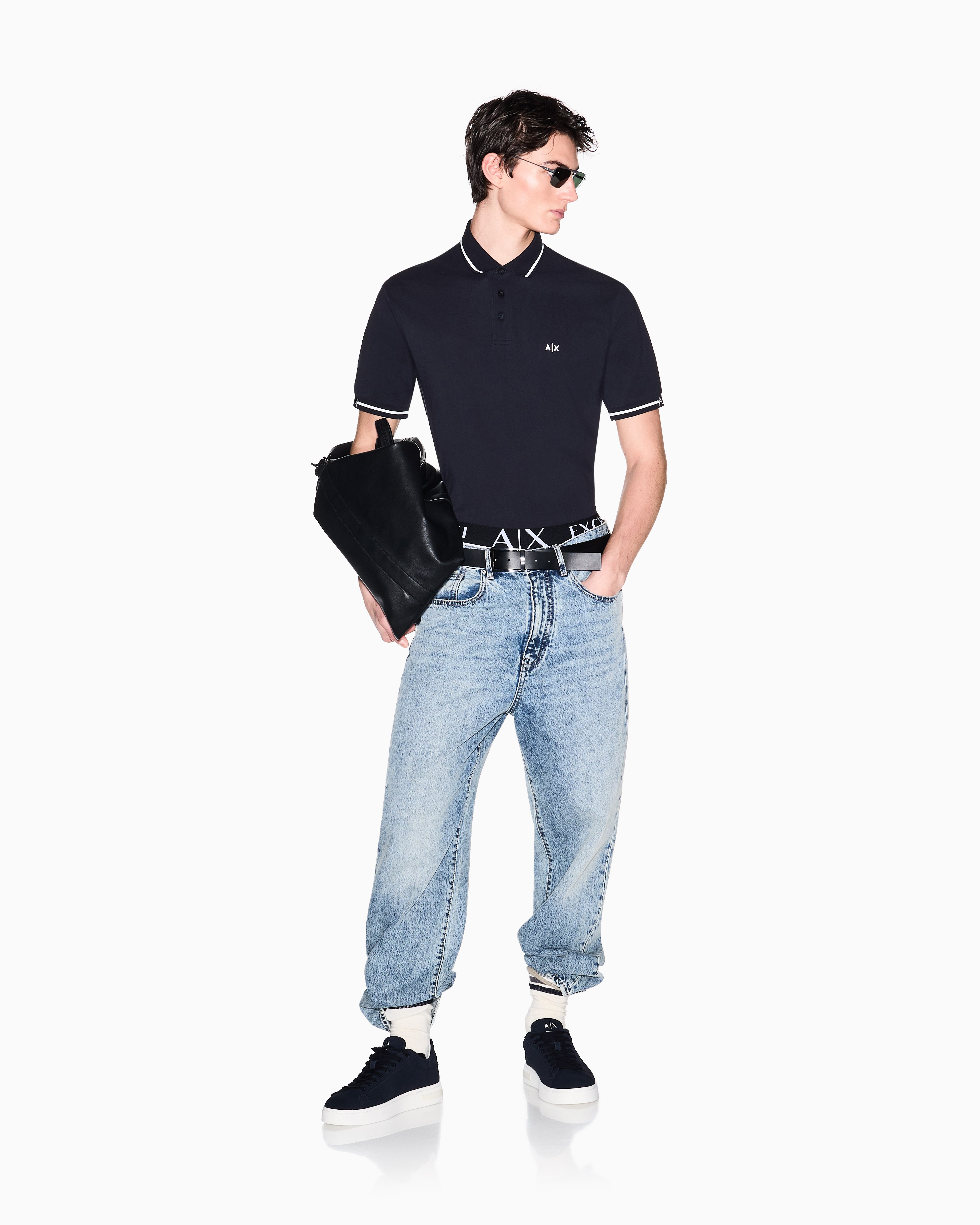 Men's Blue One Block Down POLO SHIRT