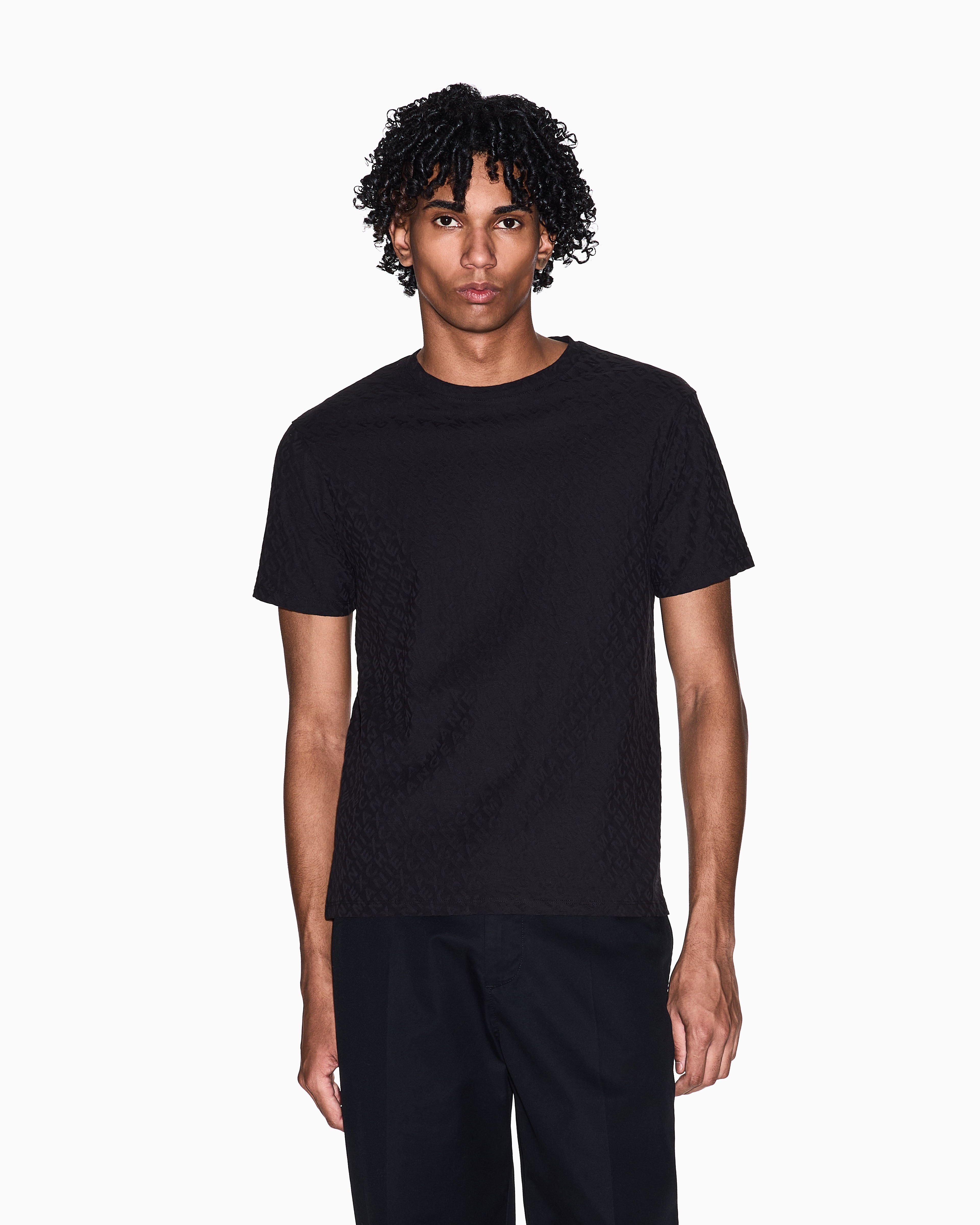 Jacquard Logo Slim Fit T-SHIRT