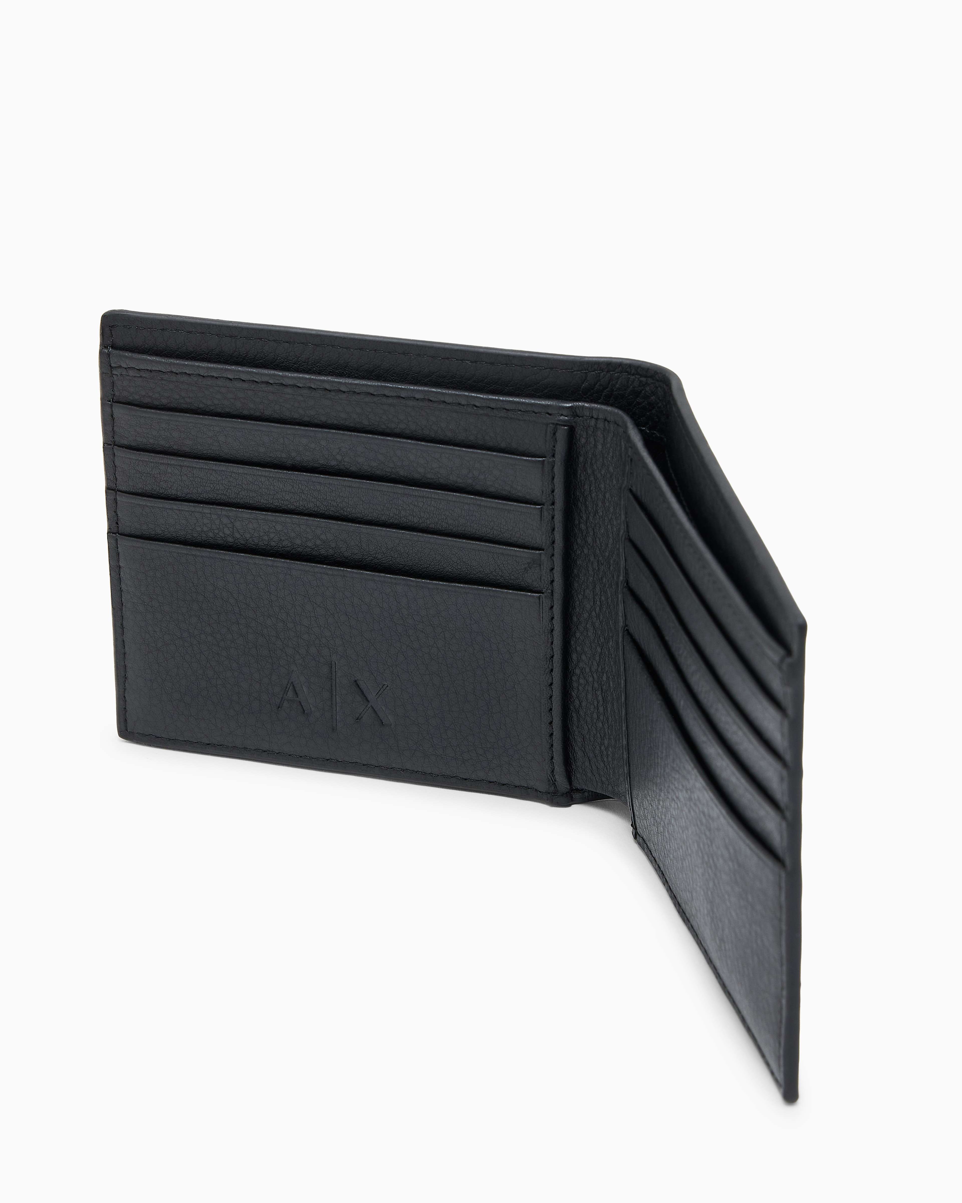Men's Black Plain Leather Wallet